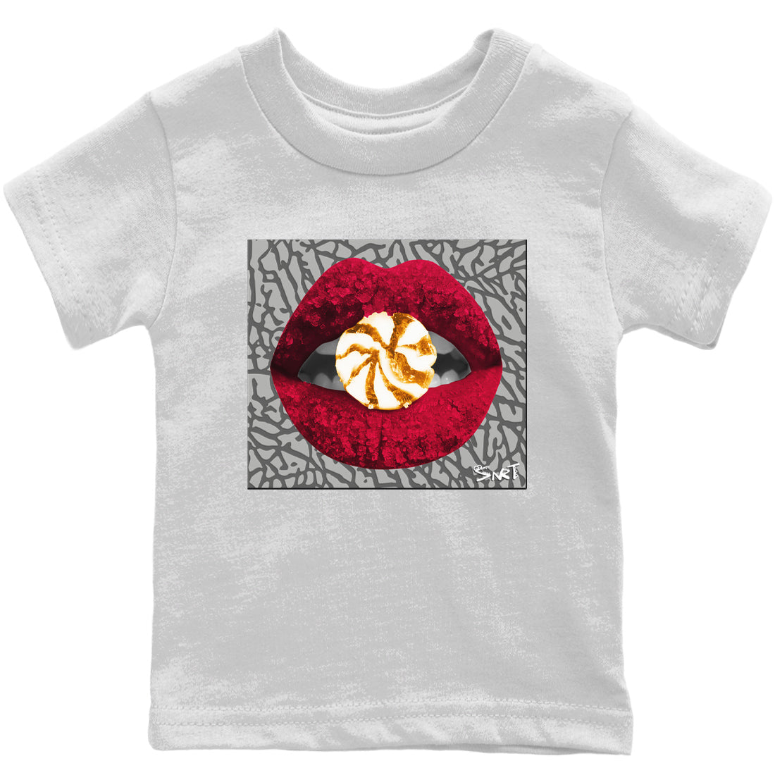 Jordan 3 Cardinal Sneaker Matching T-Shirt Lips Candy Sneaker Tees Jordan 3 Cardinal Sneaker Release Tees Kids Shirts