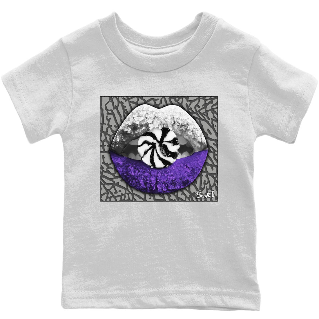 Jordan 3 Dark Iris Sneaker Matching T-Shirt Lips Candy Sneaker Tees Jordan 3 Dark Iris Sneaker Release Tees Kids Shirts