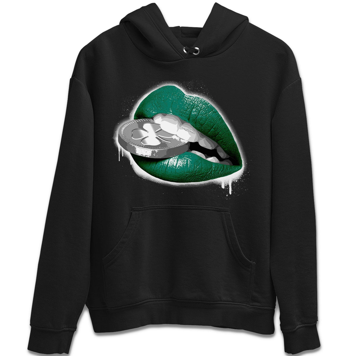 Jordan 1 Gorge Green Sneaker Matching T-Shirt Lips Coin Sneaker Tees Jordan 1 Gorge Green Sneaker Release Tees Crew Neck Tees