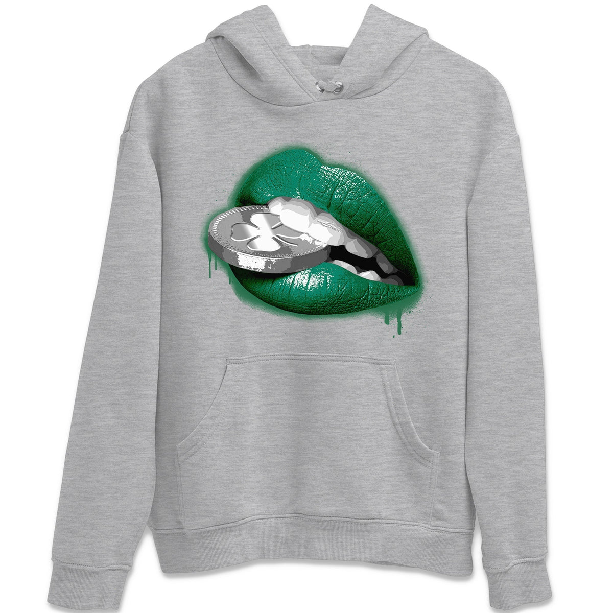 Jordan 1 Gorge Green Sneaker Matching T-Shirt Lips Coin Sneaker Tees Jordan 1 Gorge Green Sneaker Release Tees Crew Neck Tees