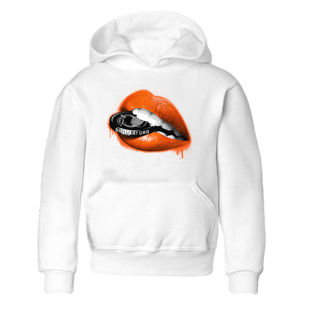 Air Jordan 12 Brilliant Orange Sneaker Match Tees Lips Coin Streetwear Sneaker Shirt 12s Brilliant Orange Tee Kids Shirts White 2