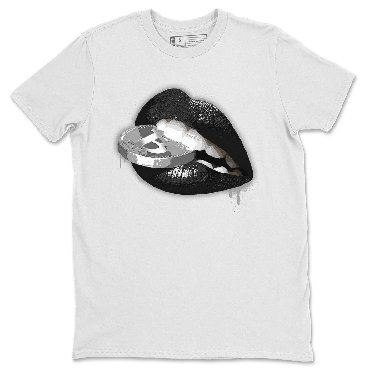 Air Jordan 14 Metallic Silver Sneaker Match Tees Lips Coin Streetwear Sneaker Shirt Jordan 14 WMNS Metallic Silver Sneaker Release Tees Unisex Shirts White 2