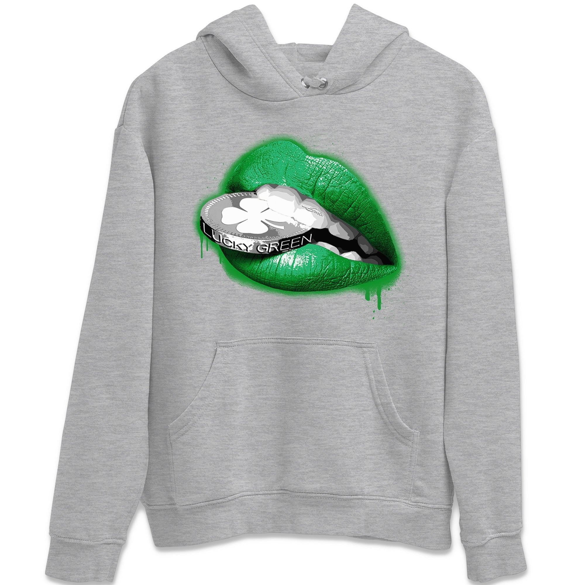 Air Jordan 3 Lucky Green Shirt To Match Jordans Lips Coin Sneaker Tees Air Jordan 3 WMNS Lucky Green Drip Gear Zone Sneaker Matching Clothing Unisex Shirts Heather Grey 2