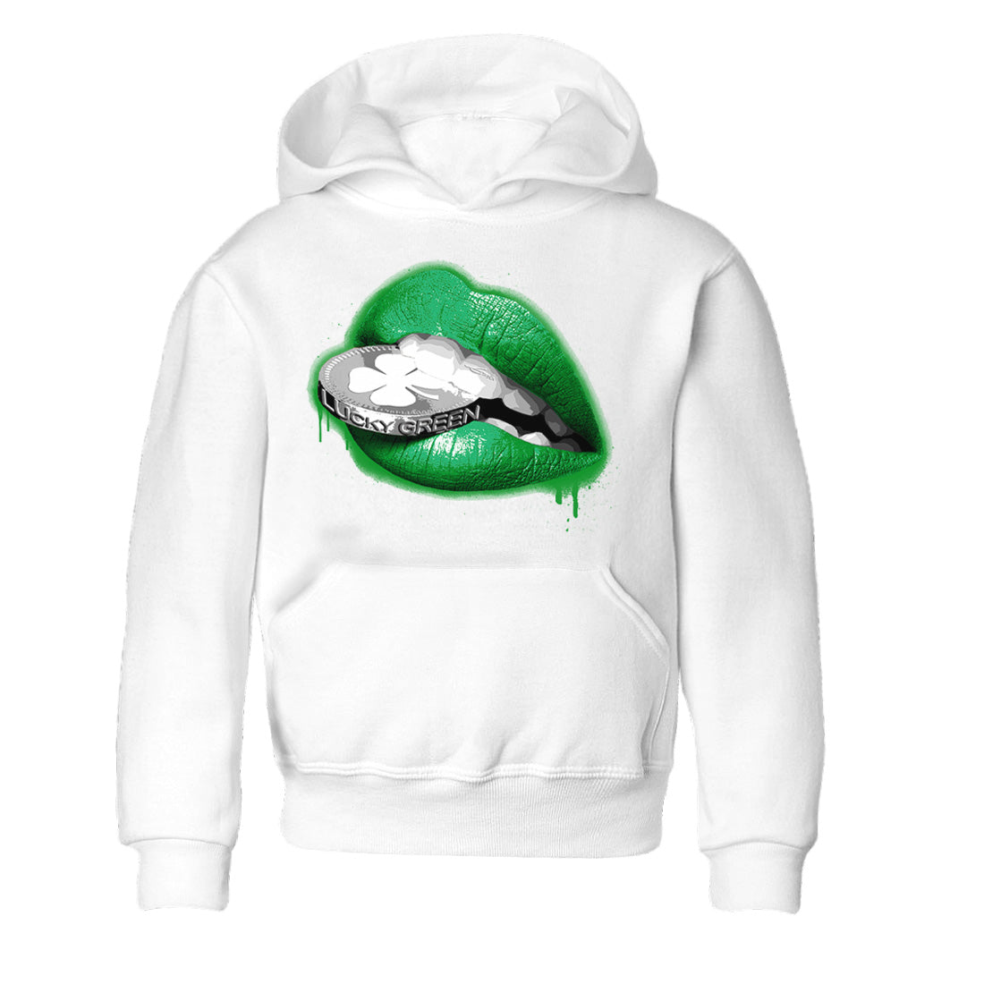Air Jordan 3 Lucky Green Shirt To Match Jordans Lips Coin Sneaker Tees Air Jordan 3 WMNS Lucky Green Drip Gear Zone Sneaker Matching Clothing Kids Shirts White 2
