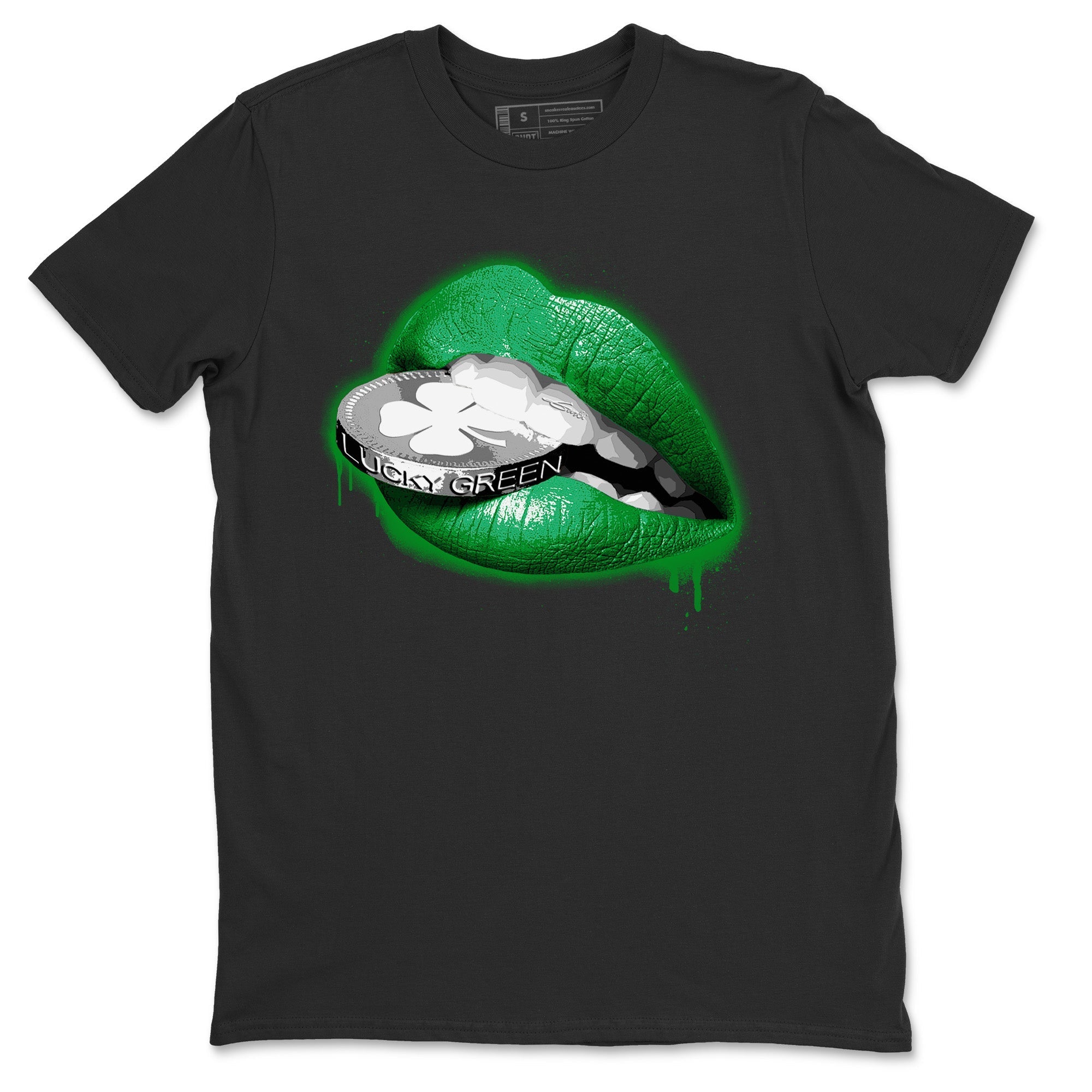 Air Jordan 3 Lucky Green Shirt To Match Jordans Lips Coin Sneaker Tees Air Jordan 3 WMNS Lucky Green Drip Gear Zone Sneaker Matching Clothing Unisex Shirts Black 2