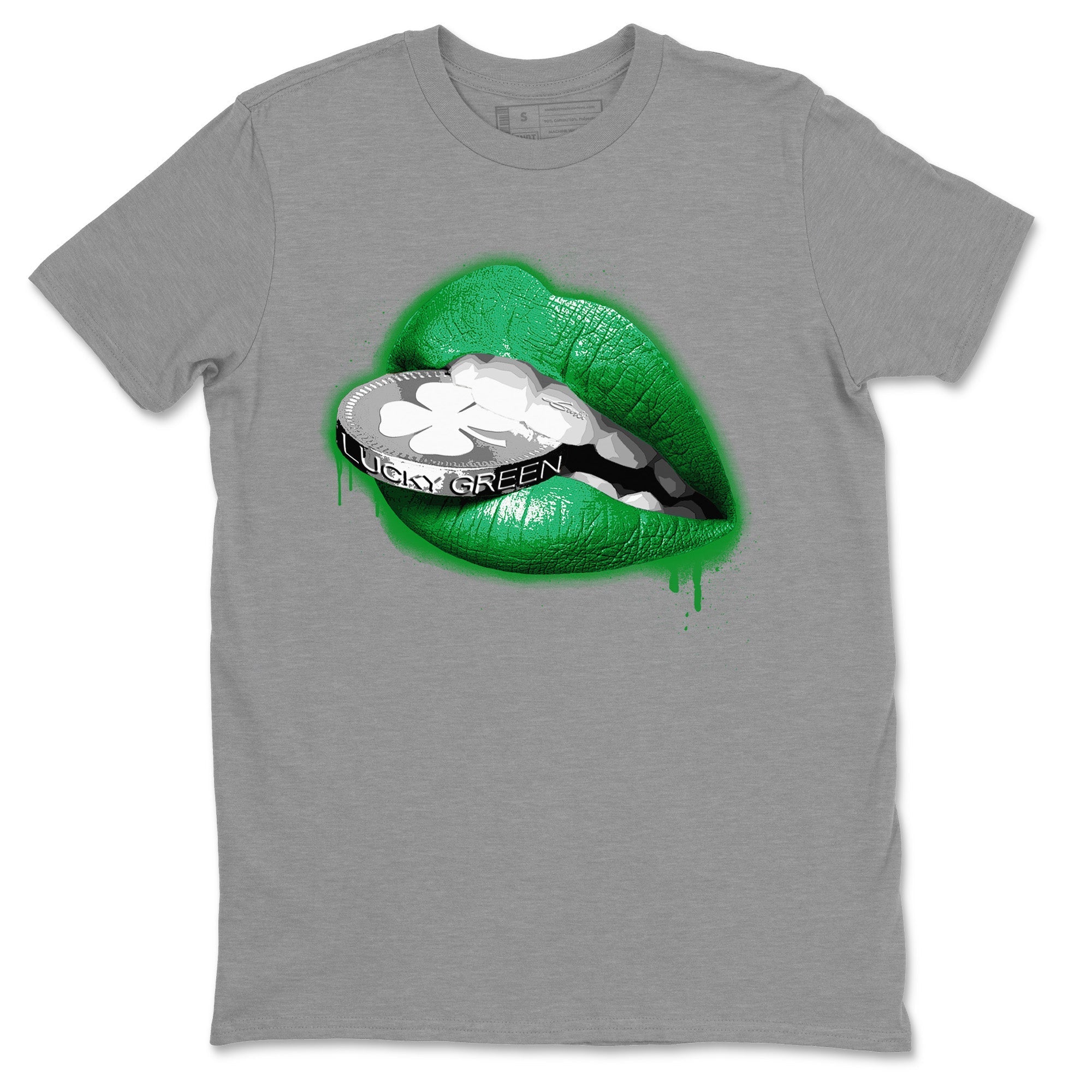 Air Jordan 3 Lucky Green Shirt To Match Jordans Lips Coin Sneaker Tees Air Jordan 3 WMNS Lucky Green Drip Gear Zone Sneaker Matching Clothing Unisex Shirts Heather Grey 2