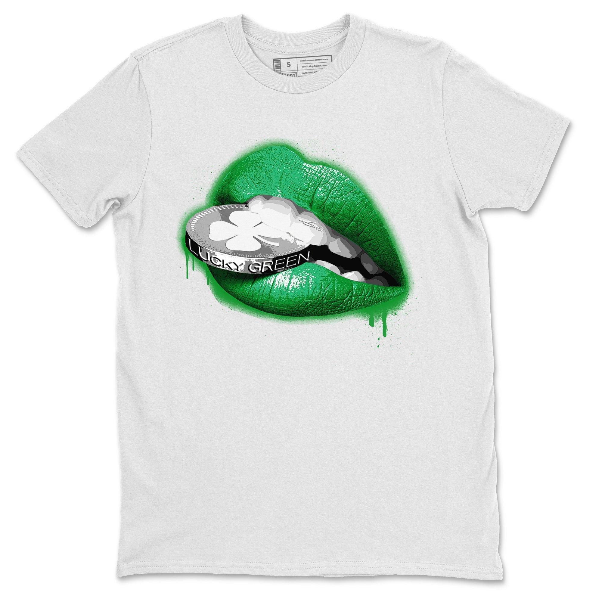 Air Jordan 3 Lucky Green Shirt To Match Jordans Lips Coin Sneaker Tees Air Jordan 3 WMNS Lucky Green Drip Gear Zone Sneaker Matching Clothing Unisex Shirts White 2