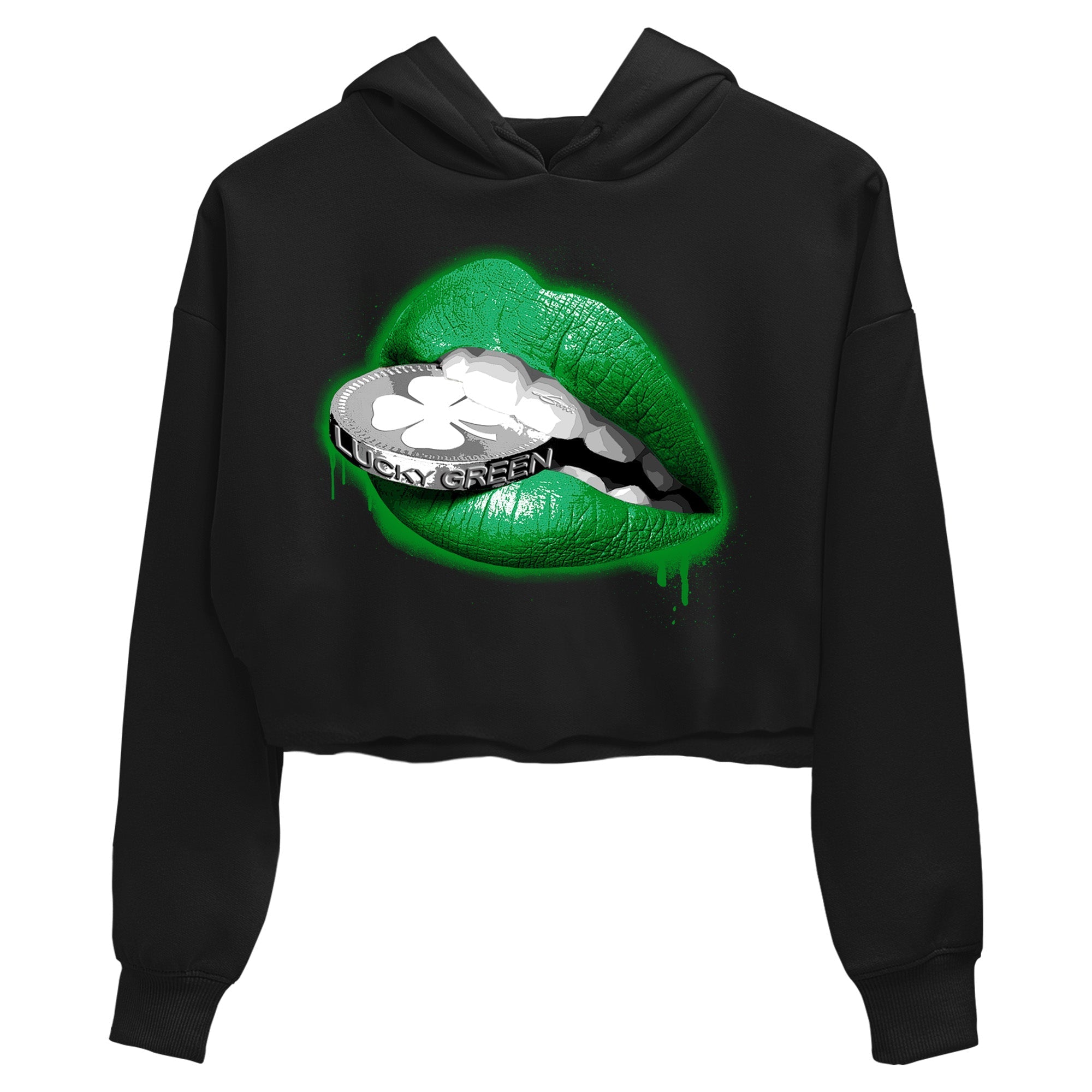 Air Jordan 3 Lucky Green Shirt To Match Jordans Lips Coin Sneaker Tees Air Jordan 3 WMNS Lucky Green Drip Gear Zone Sneaker Matching Clothing Women's Shirts Black 2