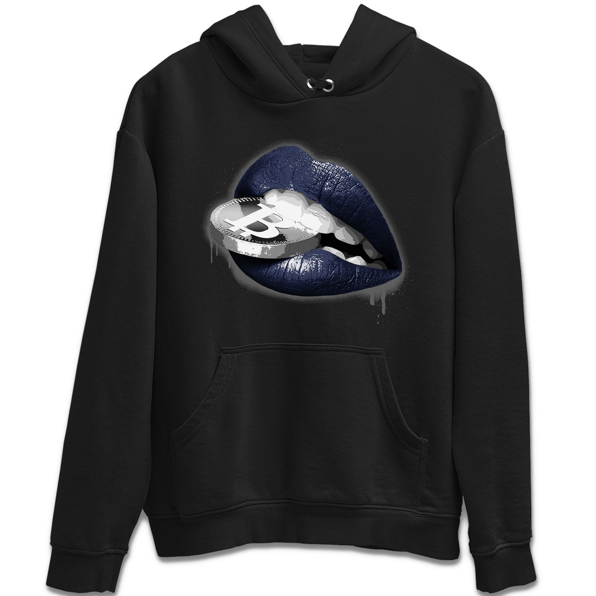 Georgetown 5s shirt to match jordans Lips Coin Streetwear Sneaker Shirt Air Jordan 5 Retro Georgetown Drip Gear Zone Sneaker Matching Clothing Unisex Black 2 T-Shirt