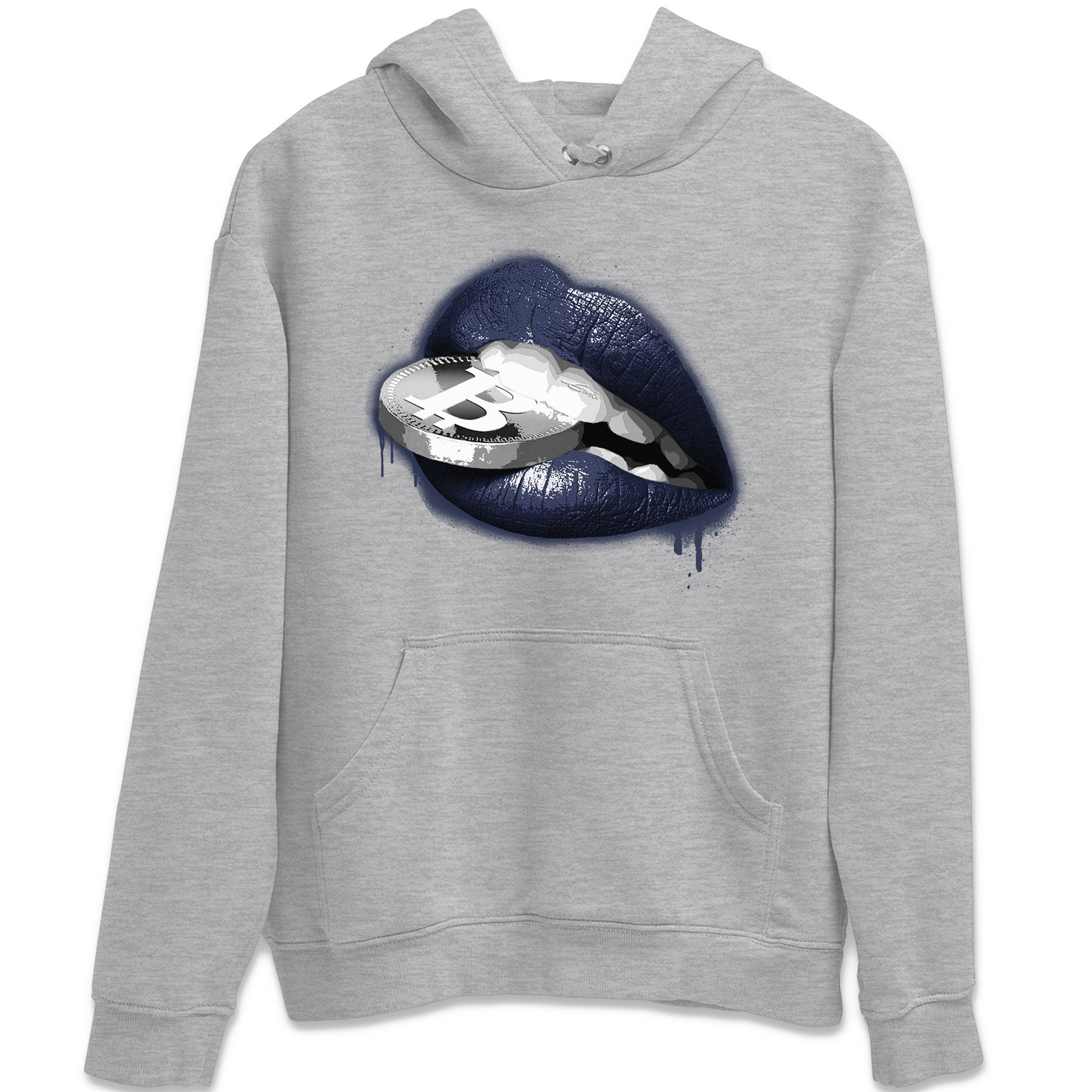 Georgetown 5s shirt to match jordans Lips Coin Streetwear Sneaker Shirt Air Jordan 5 Retro Georgetown Drip Gear Zone Sneaker Matching Clothing Unisex Heather Grey 2 T-Shirt