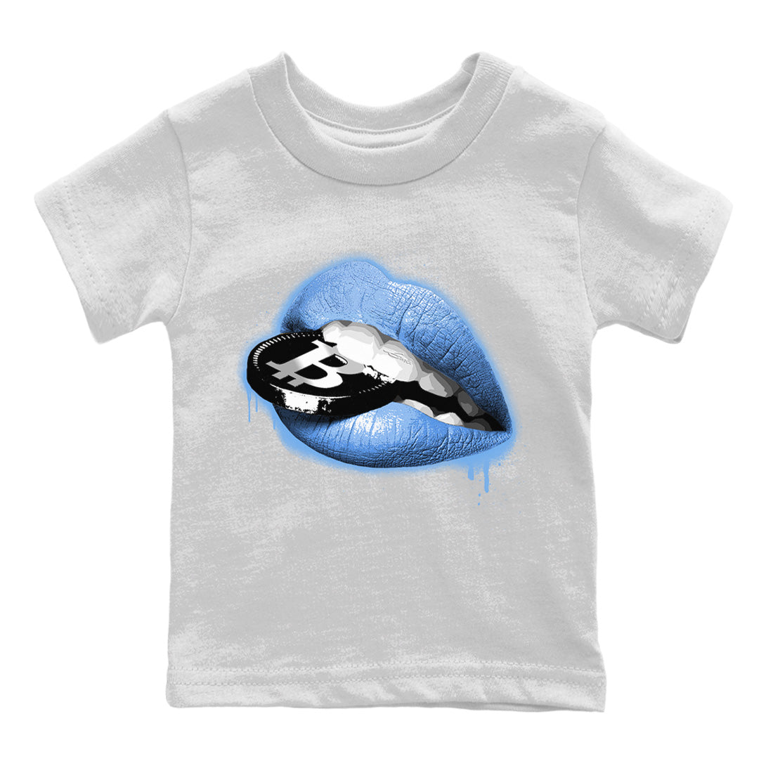 Jordan 5 UNC Sneaker Matching T-Shirt Lips Coin Sneaker Tees Jordan 5 UNC Sneaker Release Tees Kids Shirts