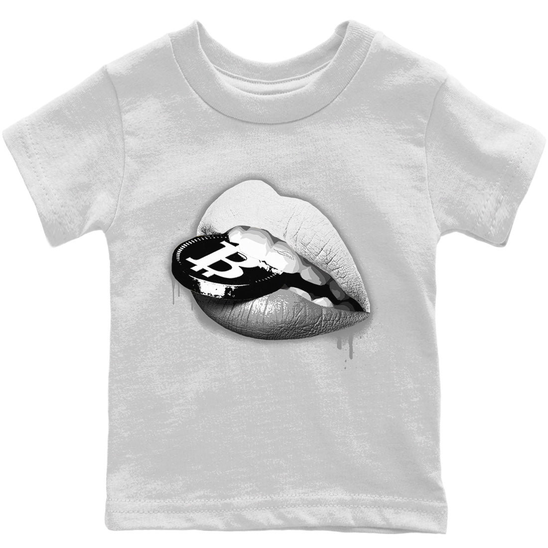 Jordan 1 Light Smoke Grey Sneaker Matching T-Shirt Lips Coin Sneaker Tees Jordan 1 Light Smoke Grey Sneaker Release Tees Kids Shirts