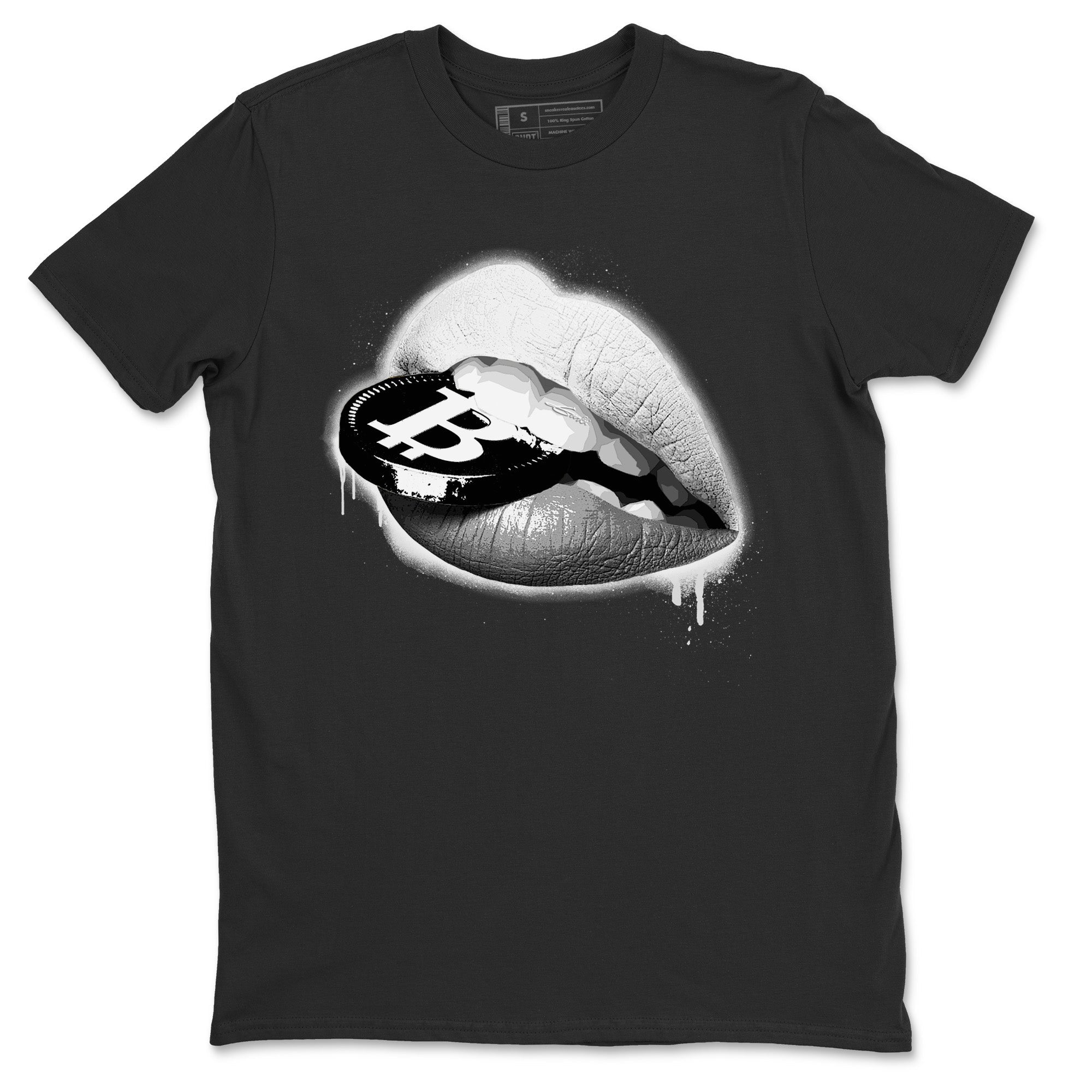 Jordan 1 Light Smoke Grey Sneaker Matching T-Shirt Lips Coin Sneaker Tees Jordan 1 Light Smoke Grey Sneaker Release Tees Crew Neck Tees