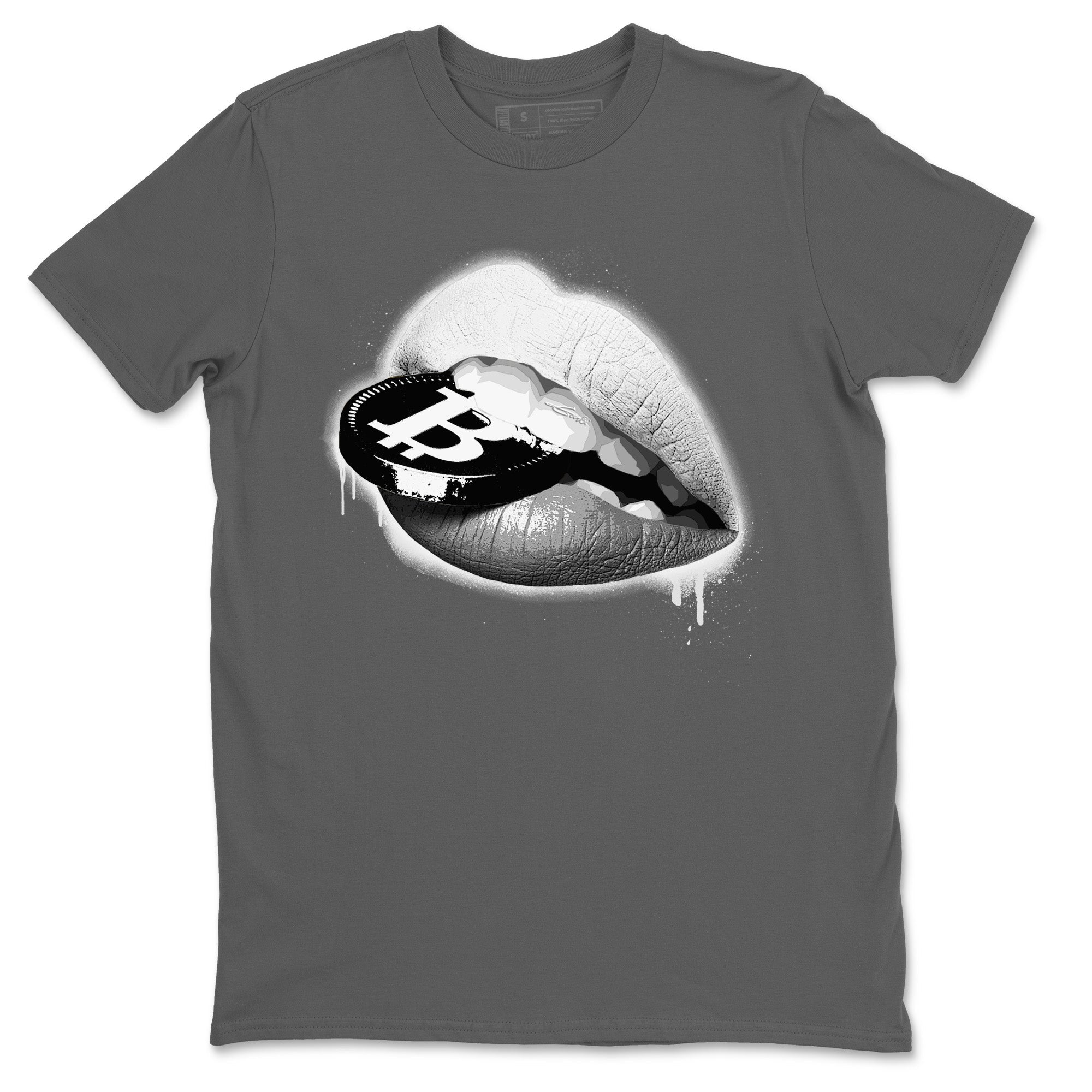 Jordan 1 Light Smoke Grey Sneaker Matching T-Shirt Lips Coin Sneaker Tees Jordan 1 Light Smoke Grey Sneaker Release Tees Crew Neck Tees