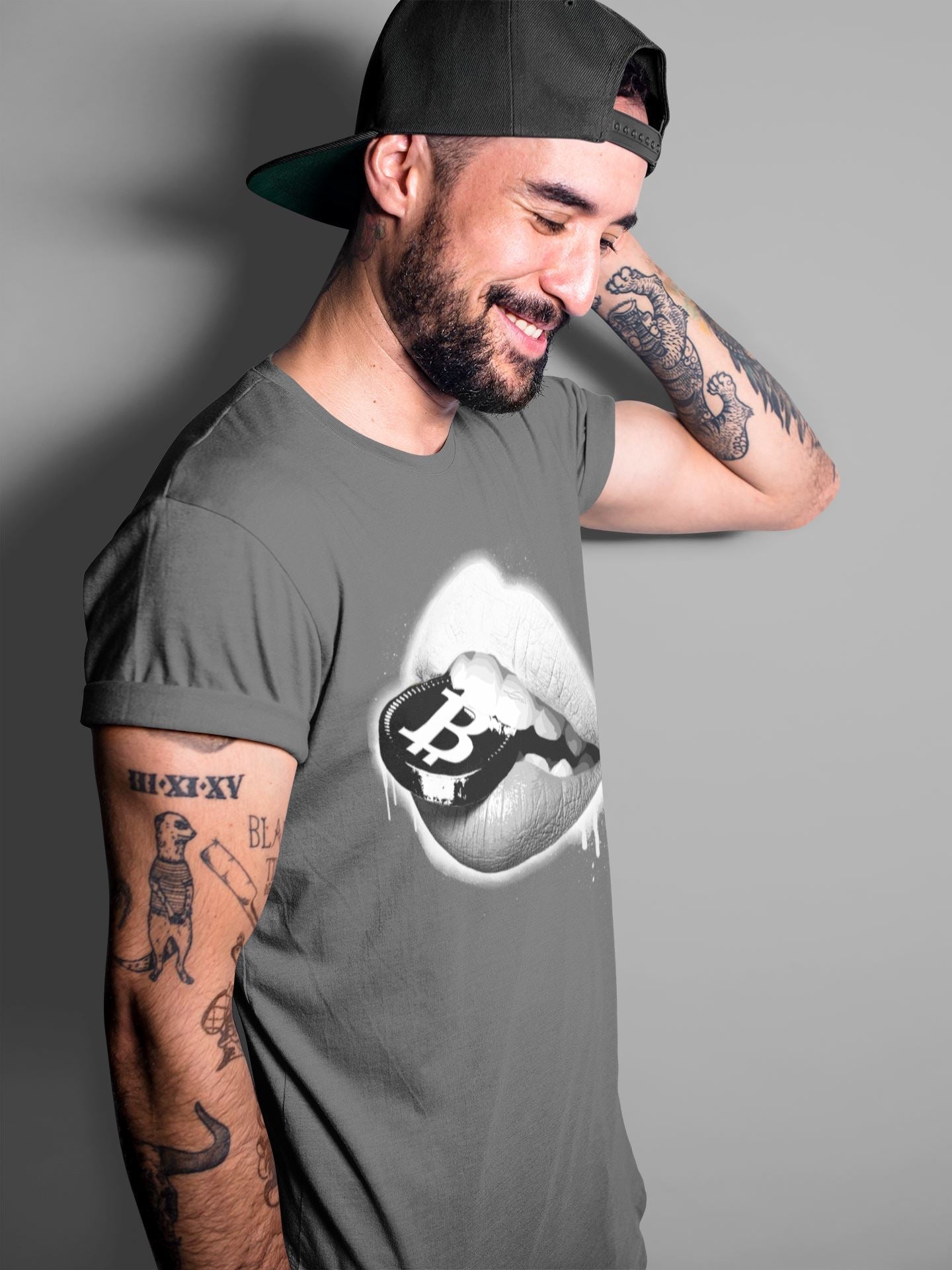 Jordan 1 Light Smoke Grey Sneaker Matching T-Shirt Lips Coin Sneaker Tees Jordan 1 Light Smoke Grey Sneaker Release Tees Crew Neck Tees