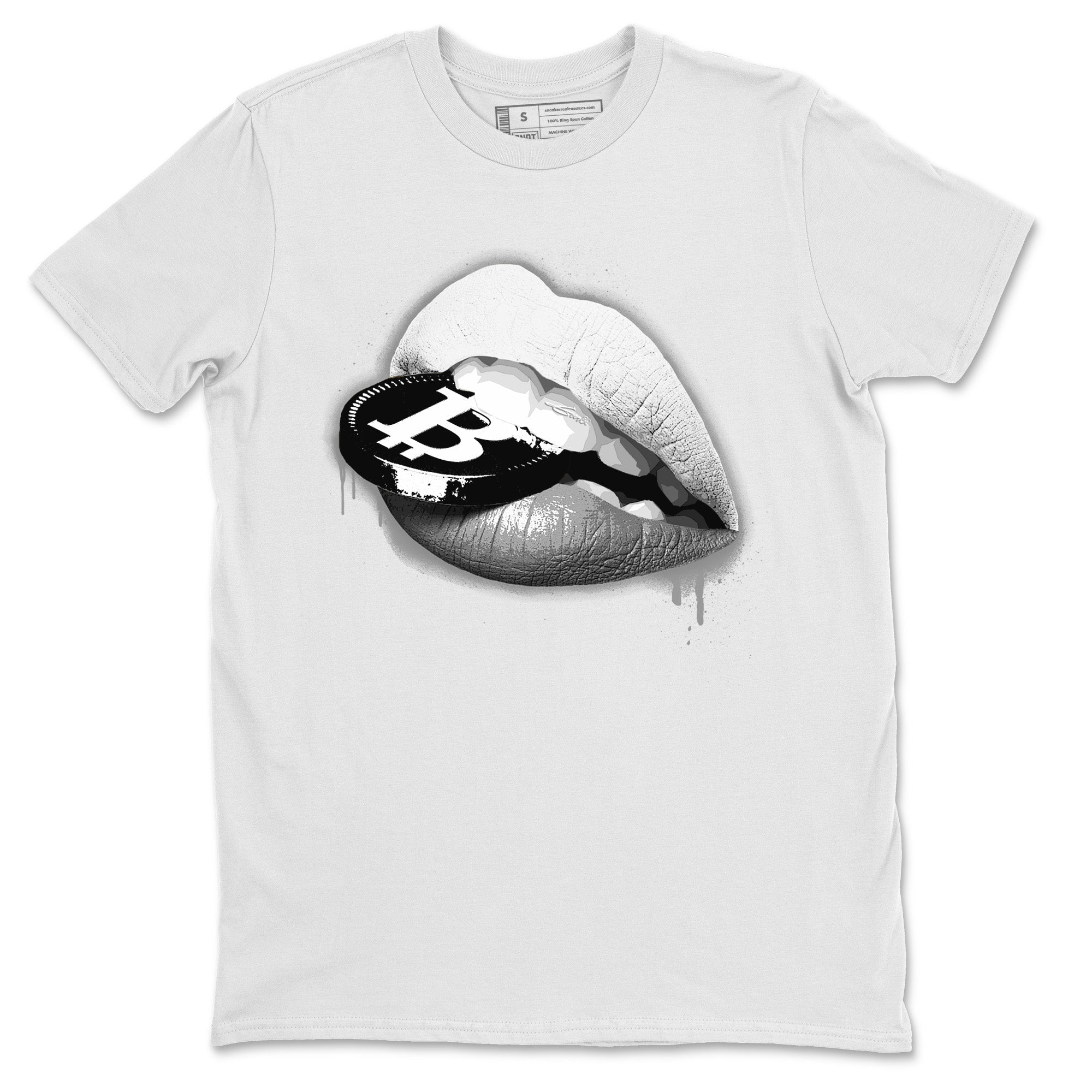 Jordan 1 Light Smoke Grey Sneaker Matching T-Shirt Lips Coin Sneaker Tees Jordan 1 Light Smoke Grey Sneaker Release Tees Crew Neck Tees