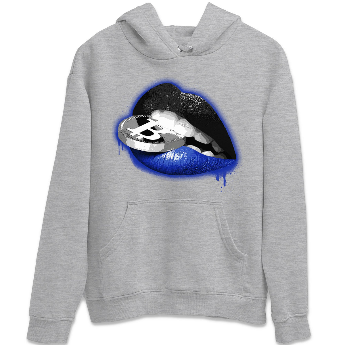 Jordan 12 Hyper Royal Sneaker Matching T-Shirt Lips Coin Sneaker Tees Jordan 12 Hyper Royal Sneaker Release Tees Crew Neck Tees