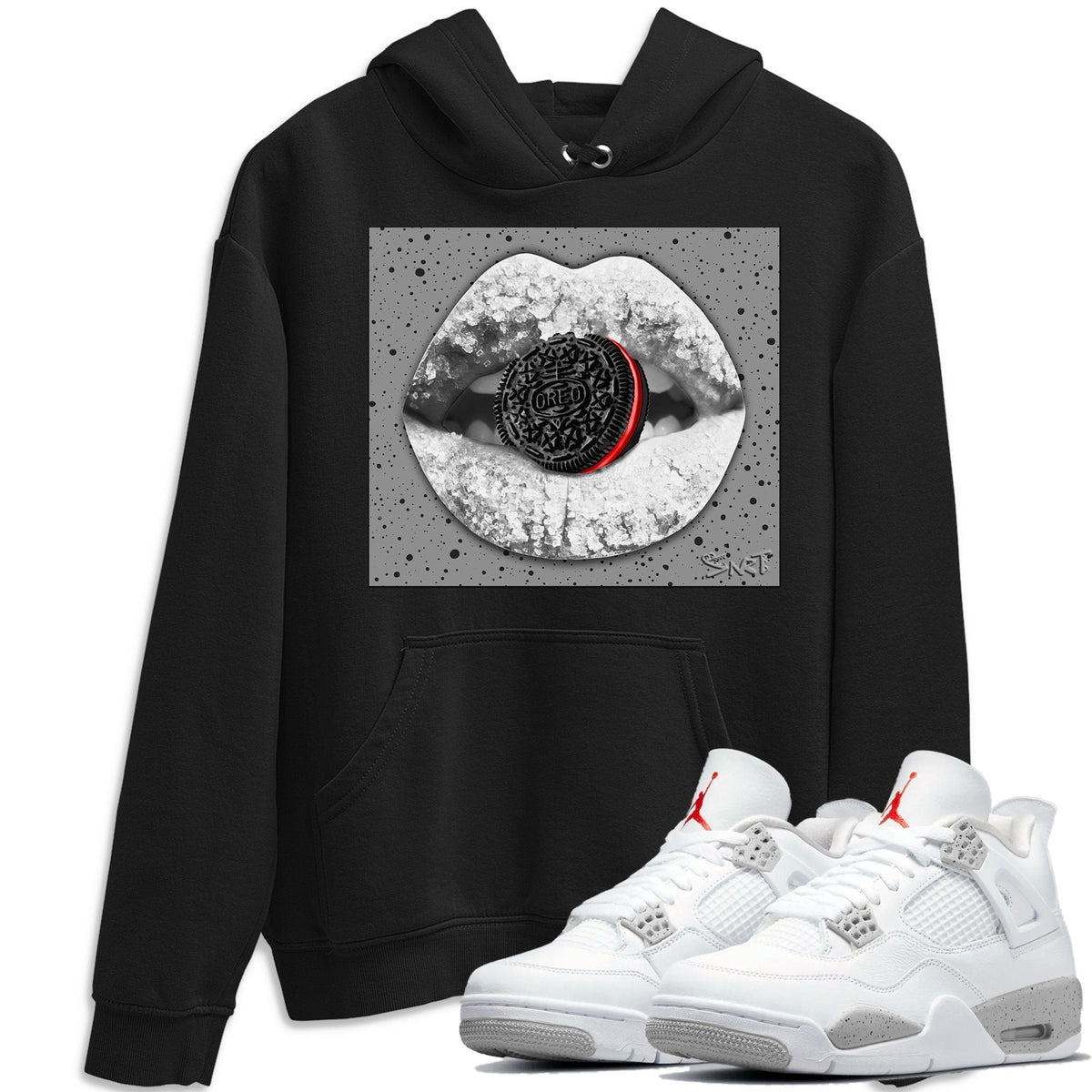 Jordan 4 Tech Grey Shirt To Match Jordans Lips Cookie Sneaker Tees Jordan 4 Tech Grey Drip Gear Zone Sneaker Matching Clothing Unisex Shirts