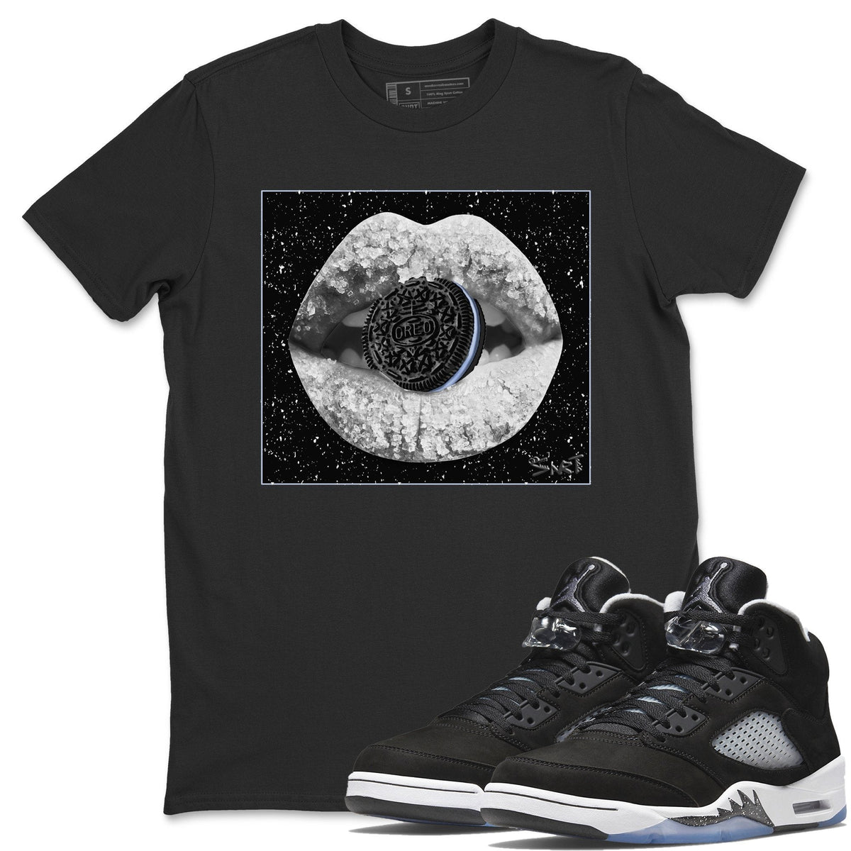 Jordan 5 Moonlight Shirt To Match Jordans Lips Cookie Sneaker Tees Jordan 5 Moonlight Drip Gear Zone Sneaker Matching Clothing Unisex Shirts