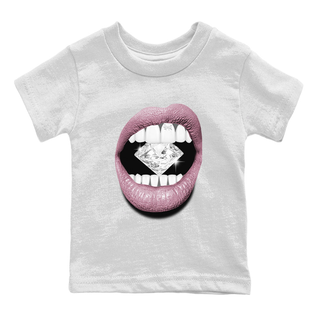 Air Jordan 1 Mauve shirt to match jordans Lips Diamond crew neck streetwear t-shirt AJ1 High OG Mauve Drip Gear Zone Crew Neck Sneaker Matching TeeBaby Toddler White 2 Sneaker Matching Tee