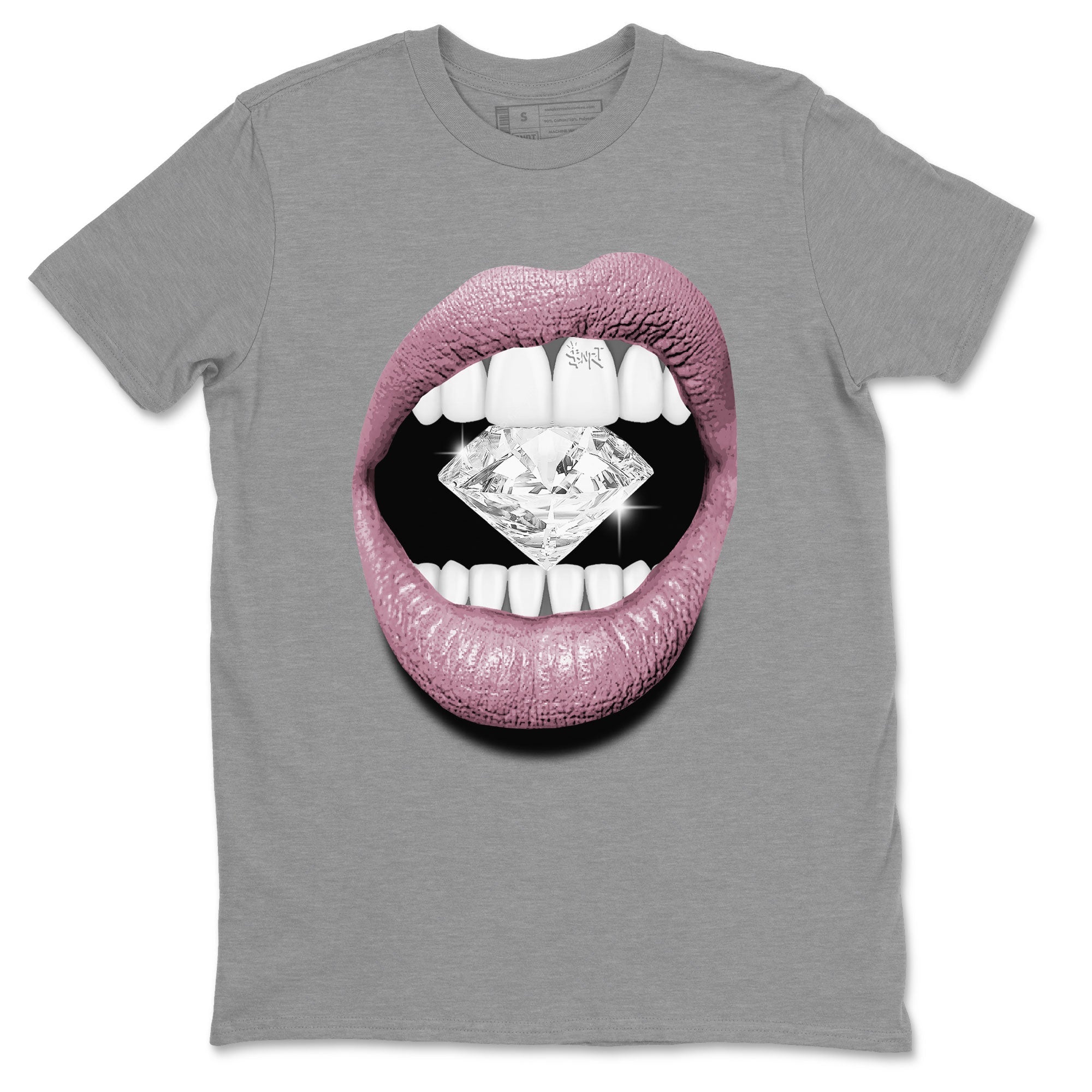 Air Jordan 1 Mauve shirt to match jordans Lips Diamond crew neck streetwear t-shirt AJ1 High OG Mauve Drip Gear Zone Crew Neck Sneaker Matching TeeUnisex Heather Grey 2 Sneaker Matching Tee