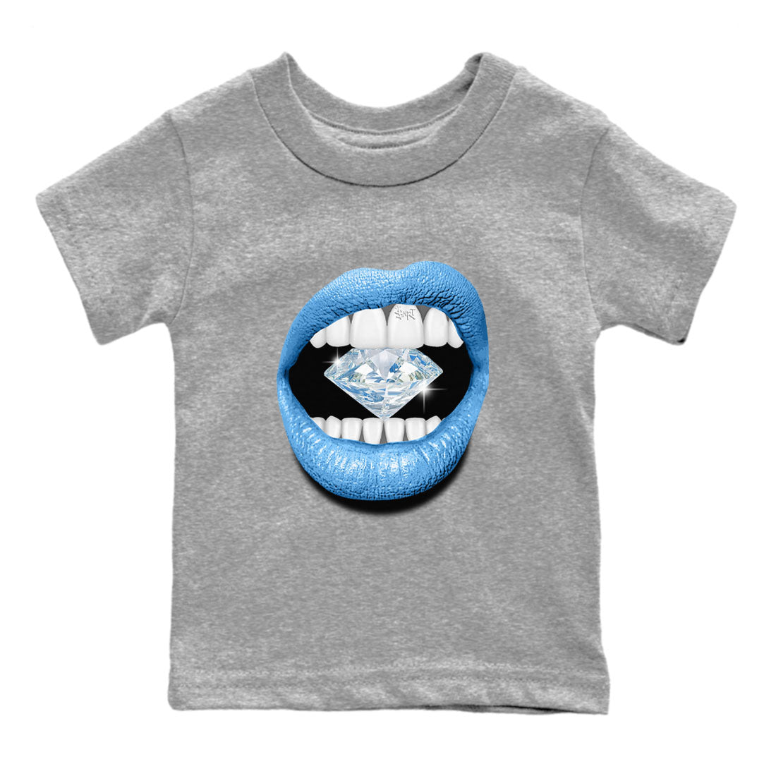 Air Jordan 1 Retro High OG UNC Toe Shirt to match Jordans Lips Diamond Streetwear Sneaker Shirt Air Jordan 1 High OG UNC Toe Tees Kids and Baby Tees Heather Grey 2