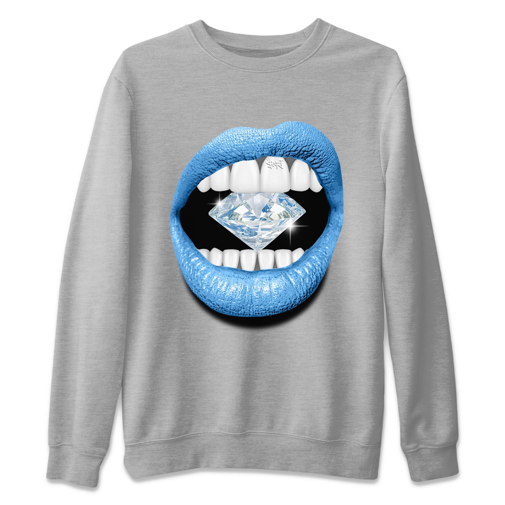 Air Jordan 1 Retro High OG UNC Toe Shirt to match Jordans Lips Diamond Streetwear Sneaker Shirt Air Jordan 1 High OG UNC Toe Tees Crew Neck T-Shirts Heather Grey 2