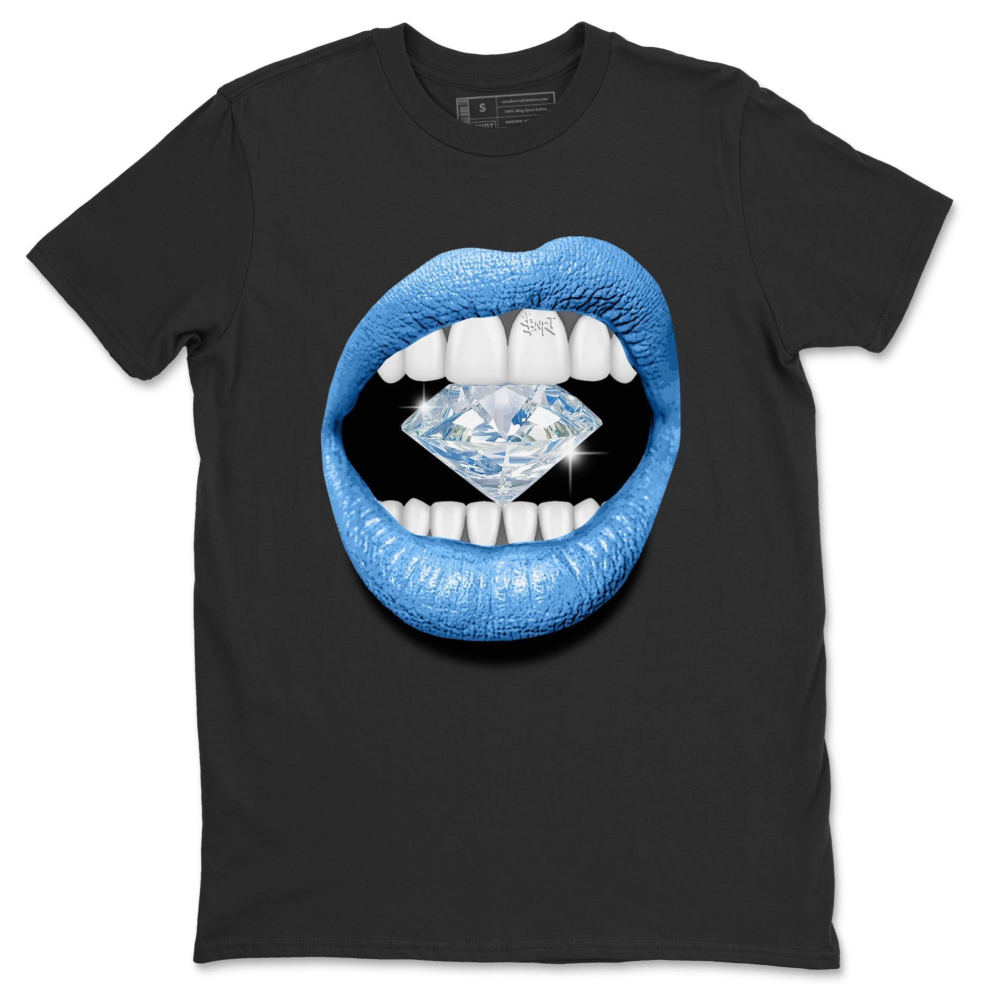 Air Jordan 1 Retro High OG UNC Toe Shirt to match Jordans Lips Diamond Streetwear Sneaker Shirt Air Jordan 1 High OG UNC Toe Tees Crew Neck T-Shirts Black 2