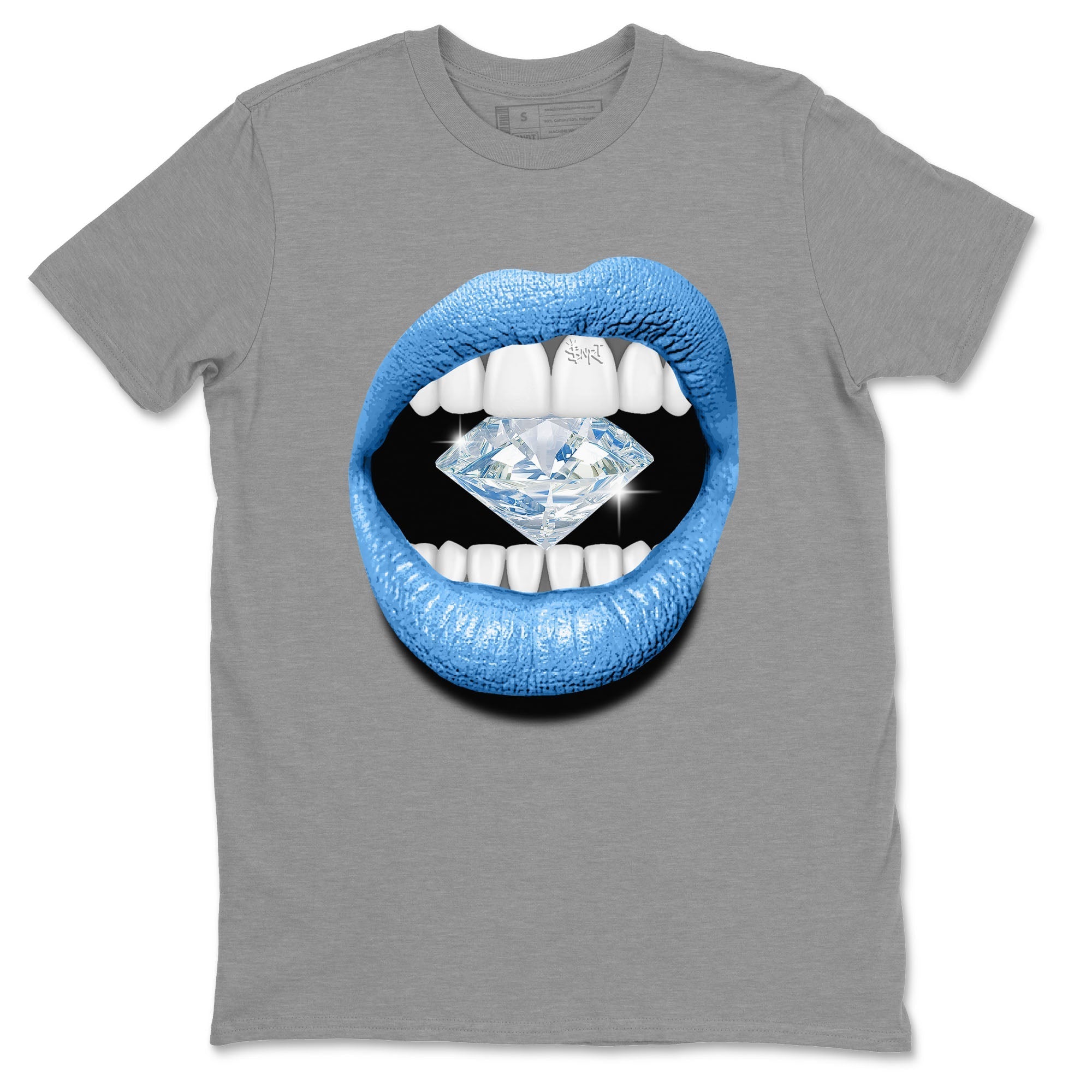 Air Jordan 1 Retro High OG UNC Toe Shirt to match Jordans Lips Diamond Streetwear Sneaker Shirt Air Jordan 1 High OG UNC Toe Tees Crew Neck T-Shirts Heather Grey 2