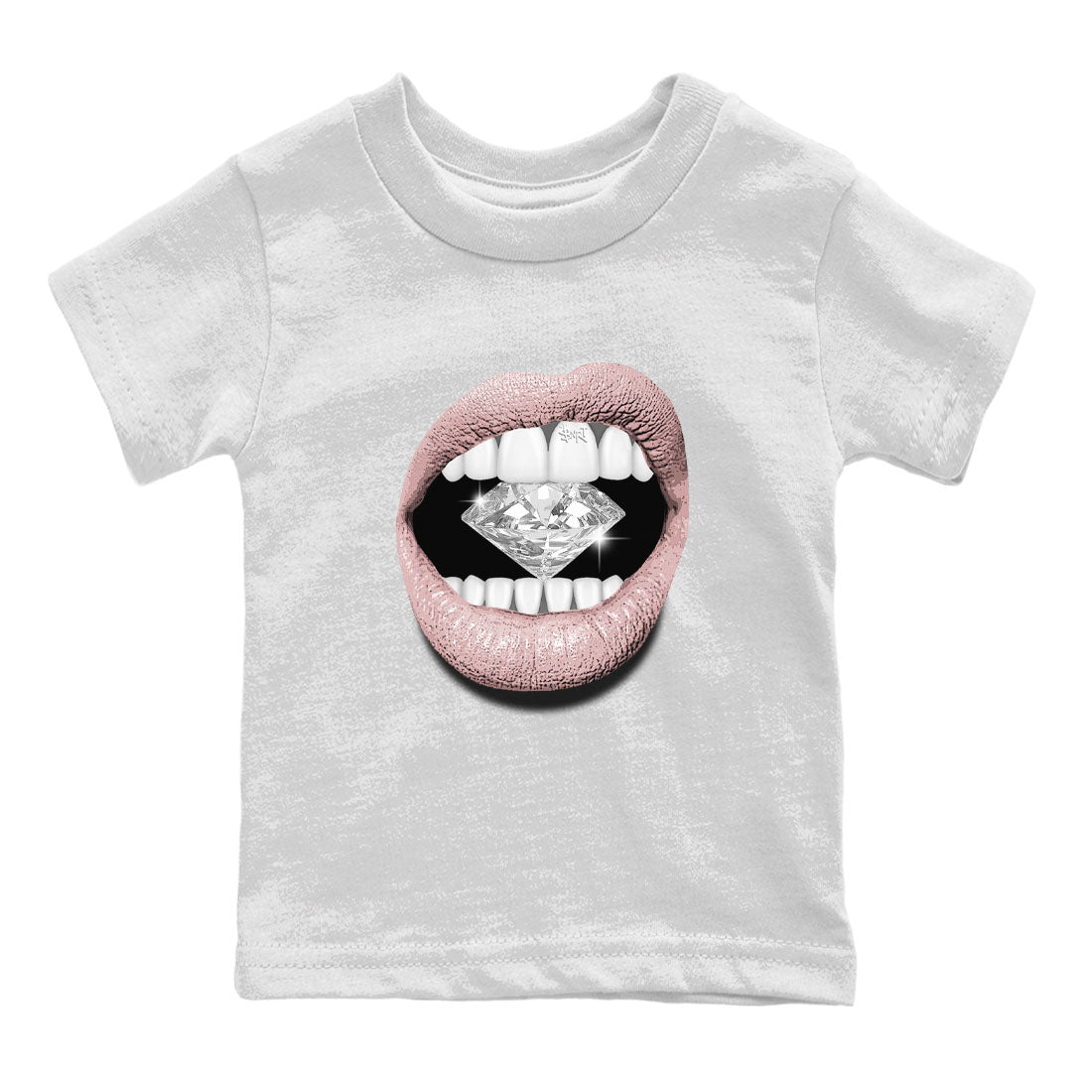 Air Jordan 1 Washed Pink Sneaker Match Tees Lips Diamond Streetwear Sneaker Shirt Air Jordan 1 High OG WMNS Washed Pink Tees Kids Shirts White 2