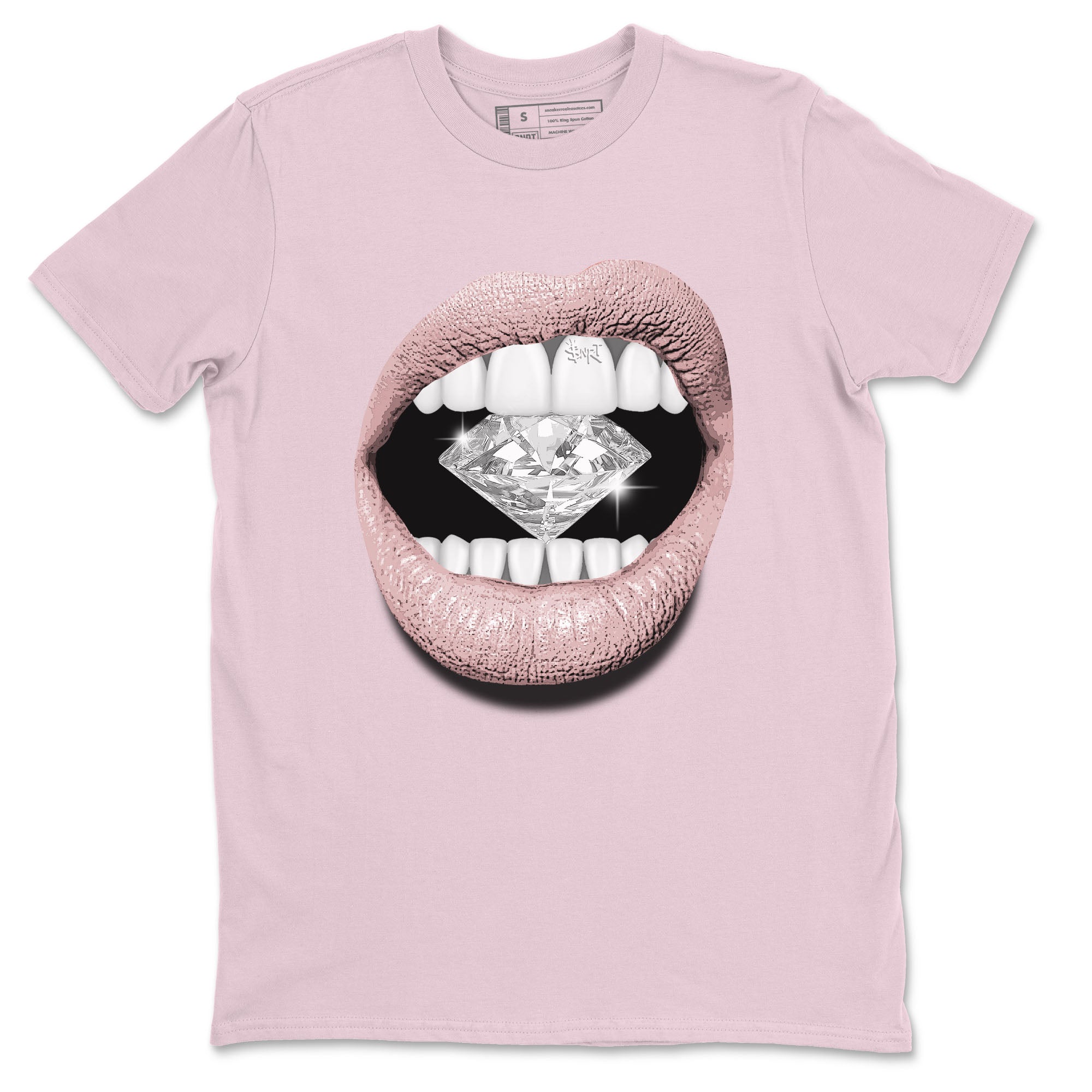 Air Jordan 1 Washed Pink Sneaker Match Tees Lips Diamond Streetwear Sneaker Shirt Air Jordan 1 High OG WMNS Washed Pink Tees Unisex Shirts Pink 2