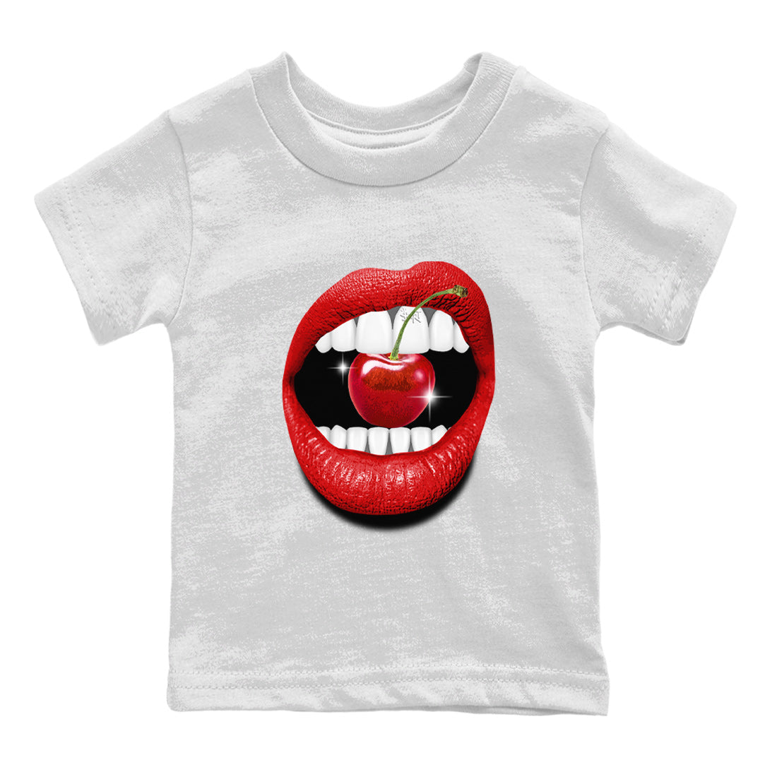 12s Cherry Sneaker Match Tees Lips Cherry Sneaker Shirts Air Jordan 12 Cherry Sneaker Release Tees Kids Shirts White 2