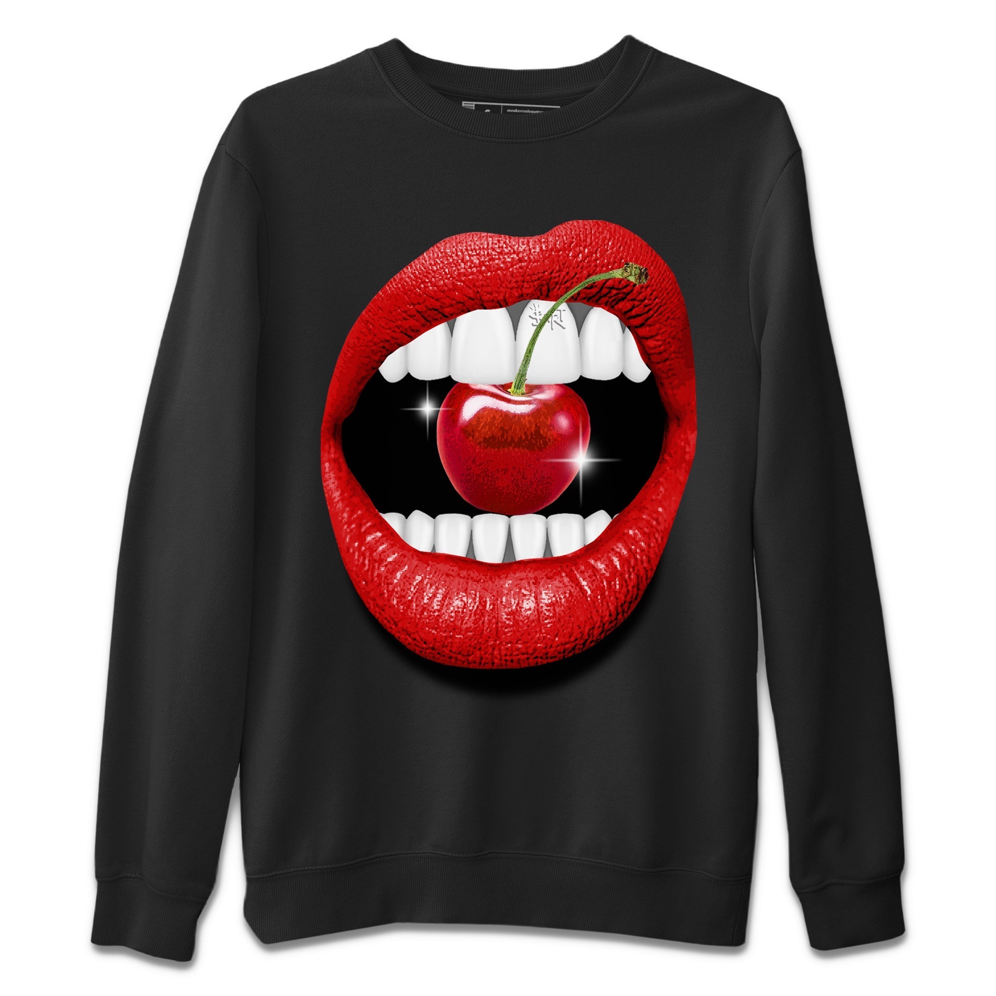 12s Cherry Sneaker Match Tees Lips Cherry Sneaker Shirts Air Jordan 12 Cherry Sneaker Release Tees Unisex Shirts Black 2