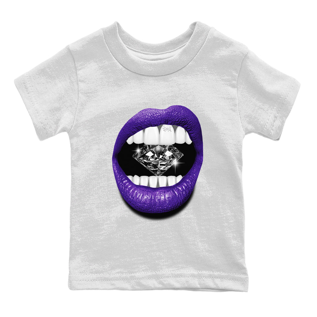 Air Jordan 12 Field Purple Sneaker Match Tees Lips Diamond Streetwear Sneaker Shirt Jordan Jordan 12 Lakers Sneaker Release Tees Kids Shirts White 2