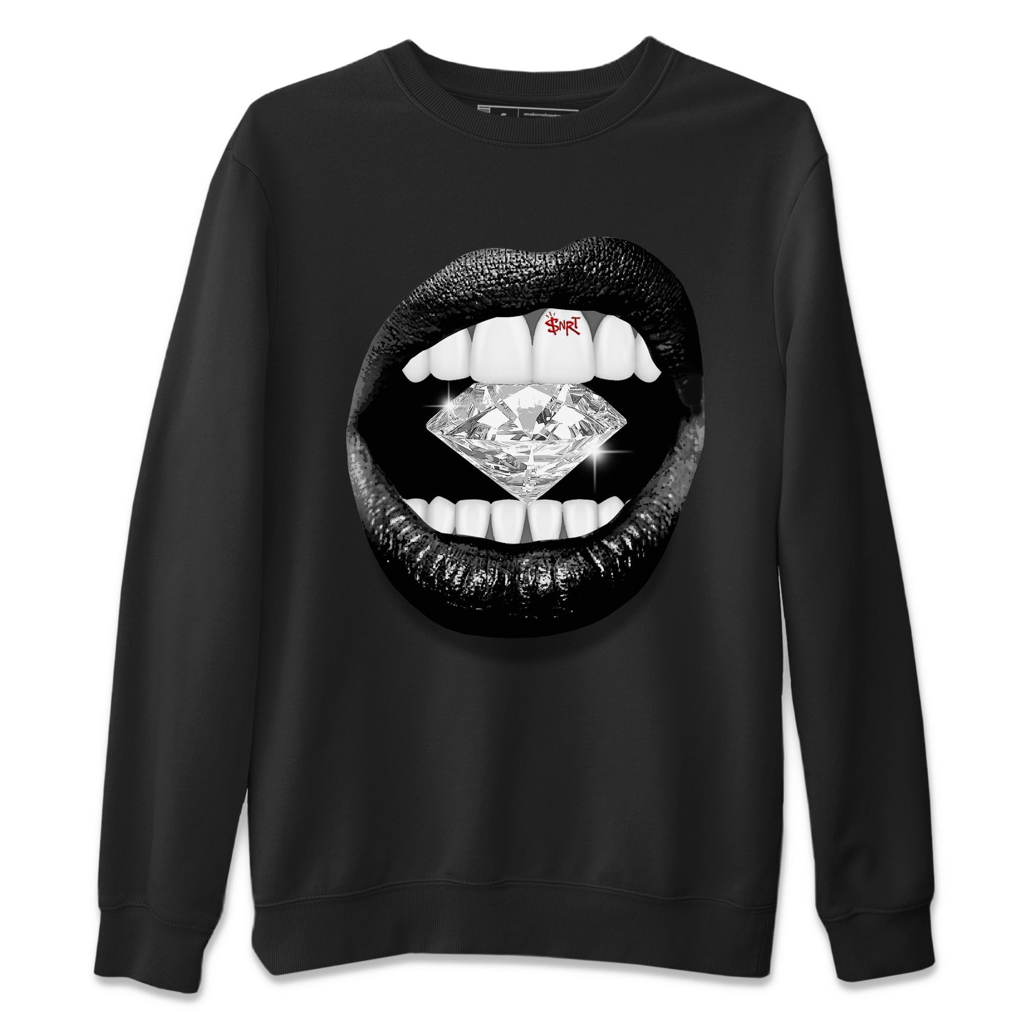 Air Jordan 13 Black Flint Sneaker Match Tees Lips Diamond Streetwear Sneaker Shirt Air Jordan 13 Retro Black Flint Tees Unisex Shirts Black 2