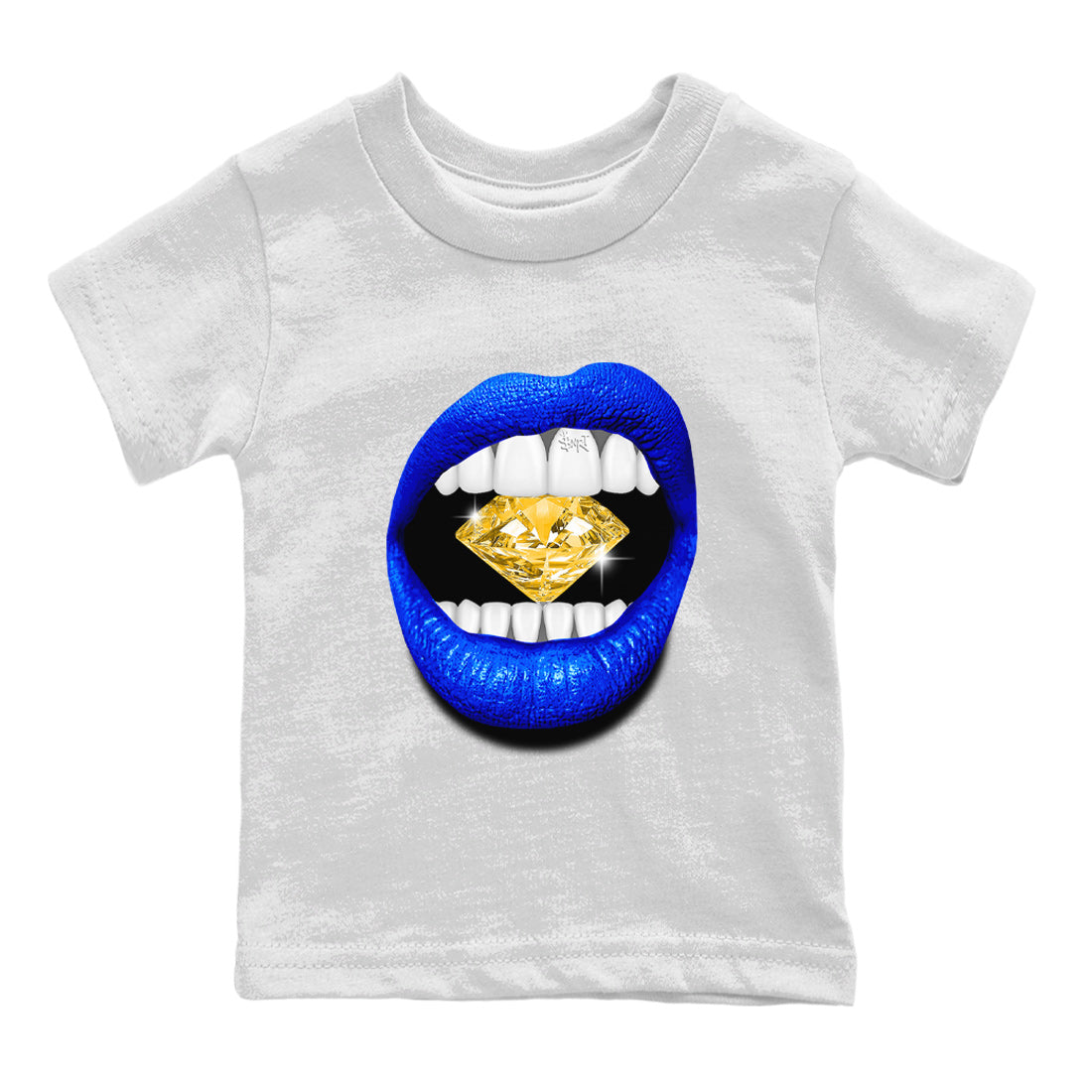 Air Jordan 14 Laney Sneaker Match Tees Lips Diamond Sneaker Tees Jordan 14 Laney Sneaker Release Tees Kids Shirts White 2