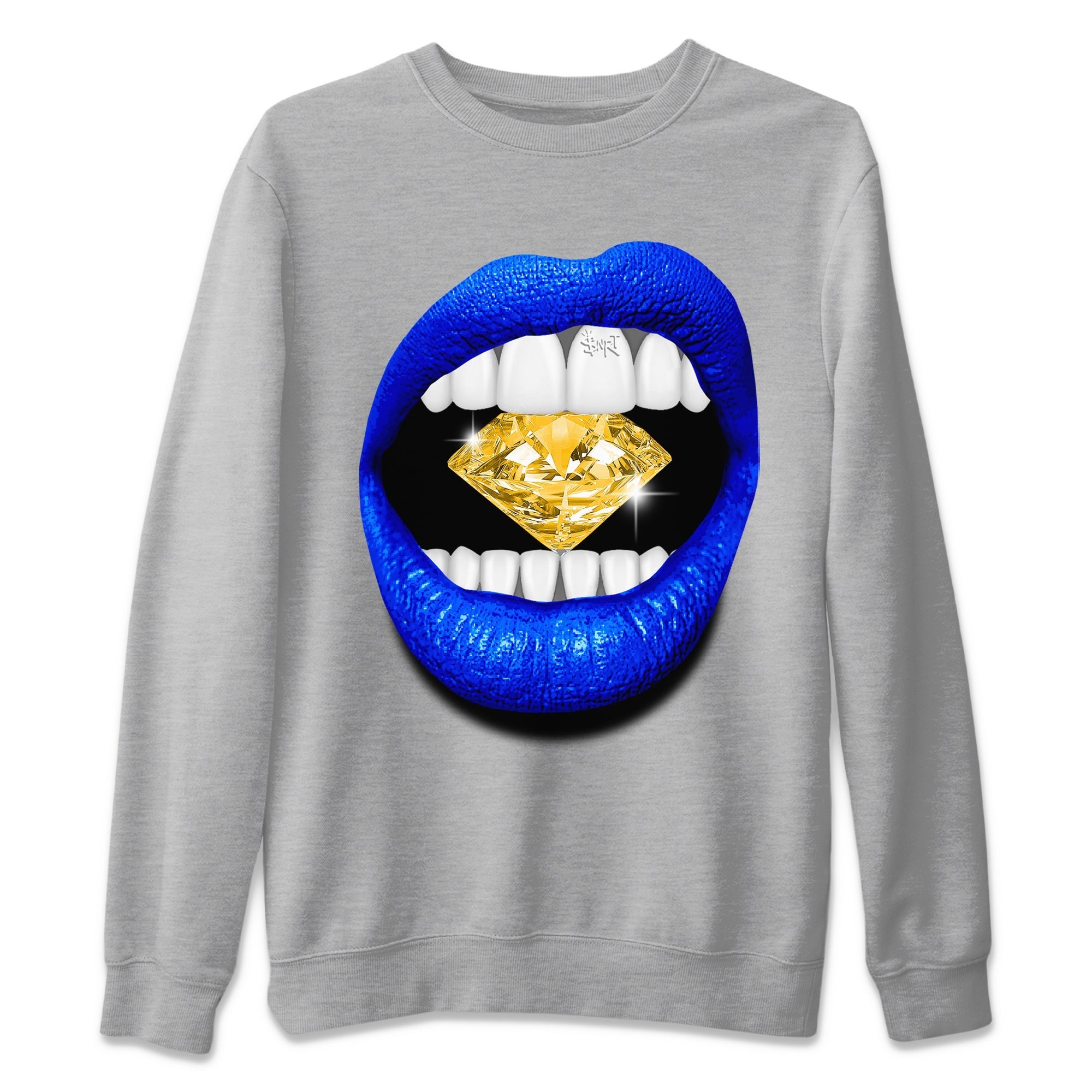 Air Jordan 14 Laney Sneaker Match Tees Lips Diamond Sneaker Tees Jordan 14 Laney Sneaker Release Tees Unisex Shirts Heather Grey 2