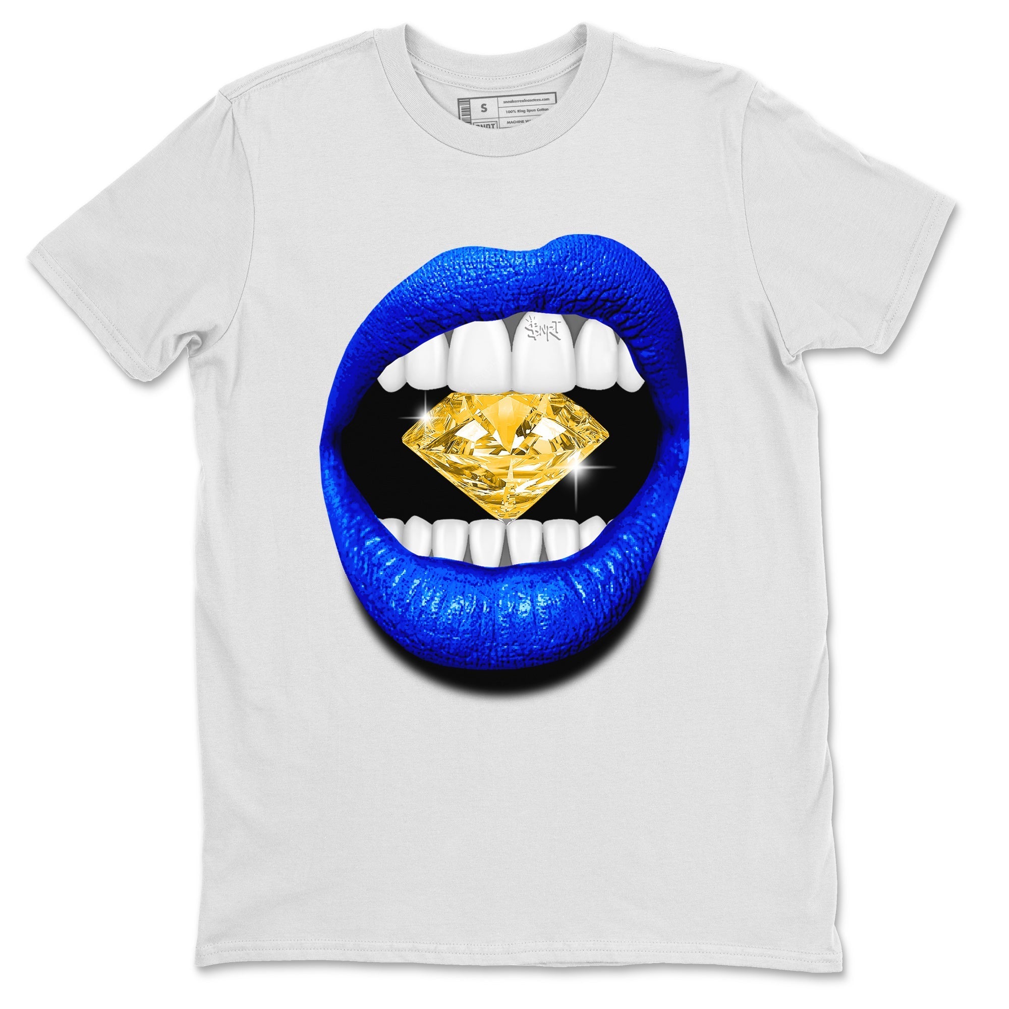 Air Jordan 14 Laney Sneaker Match Tees Lips Diamond Sneaker Tees Jordan 14 Laney Sneaker Release Tees Unisex Shirts White 2