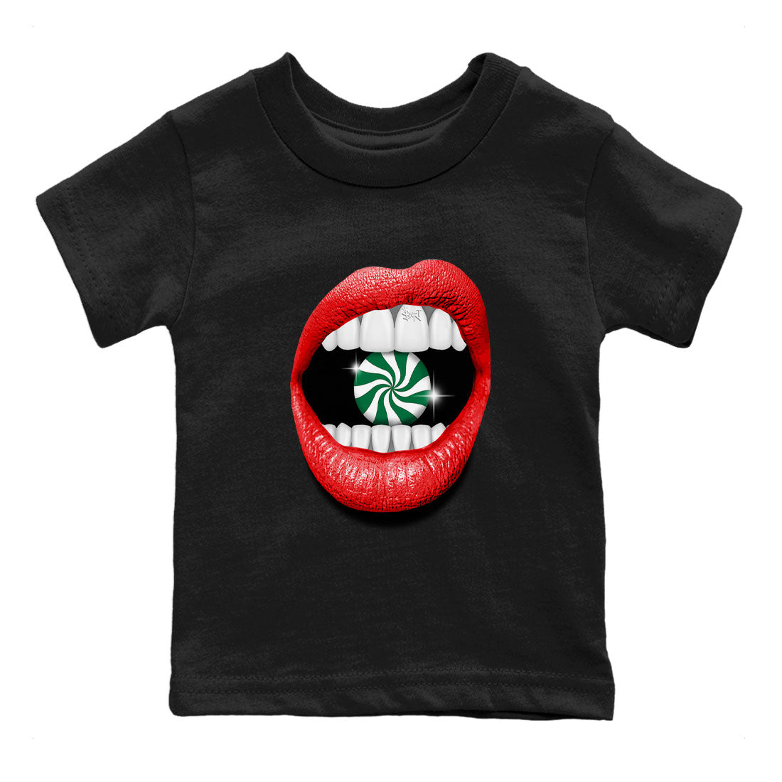 Air Jordan 2 Christmas shirt to match jordans Lips Diamond holiday christmas sneaker match tees AJ2 Low Christmas Drip Gear Zone Baby Toddler Black 2 T-Shirt
