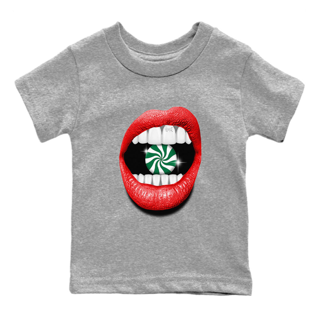 Air Jordan 2 Christmas shirt to match jordans Lips Diamond holiday christmas sneaker match tees AJ2 Low Christmas Drip Gear Zone Baby Toddler Heather Grey 2 T-Shirt