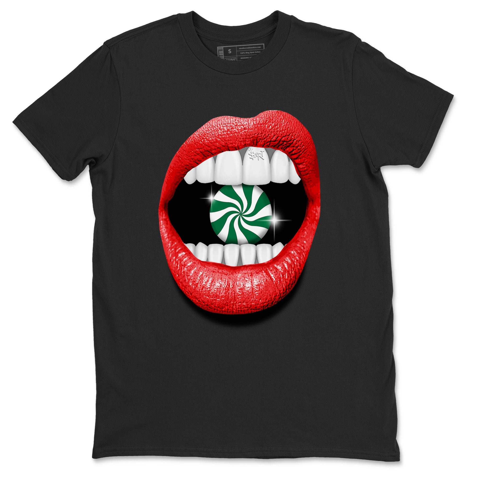Air Jordan 2 Christmas shirt to match jordans Lips Diamond holiday christmas sneaker match tees AJ2 Low Christmas Drip Gear Zone Unisex Black 2 T-Shirt