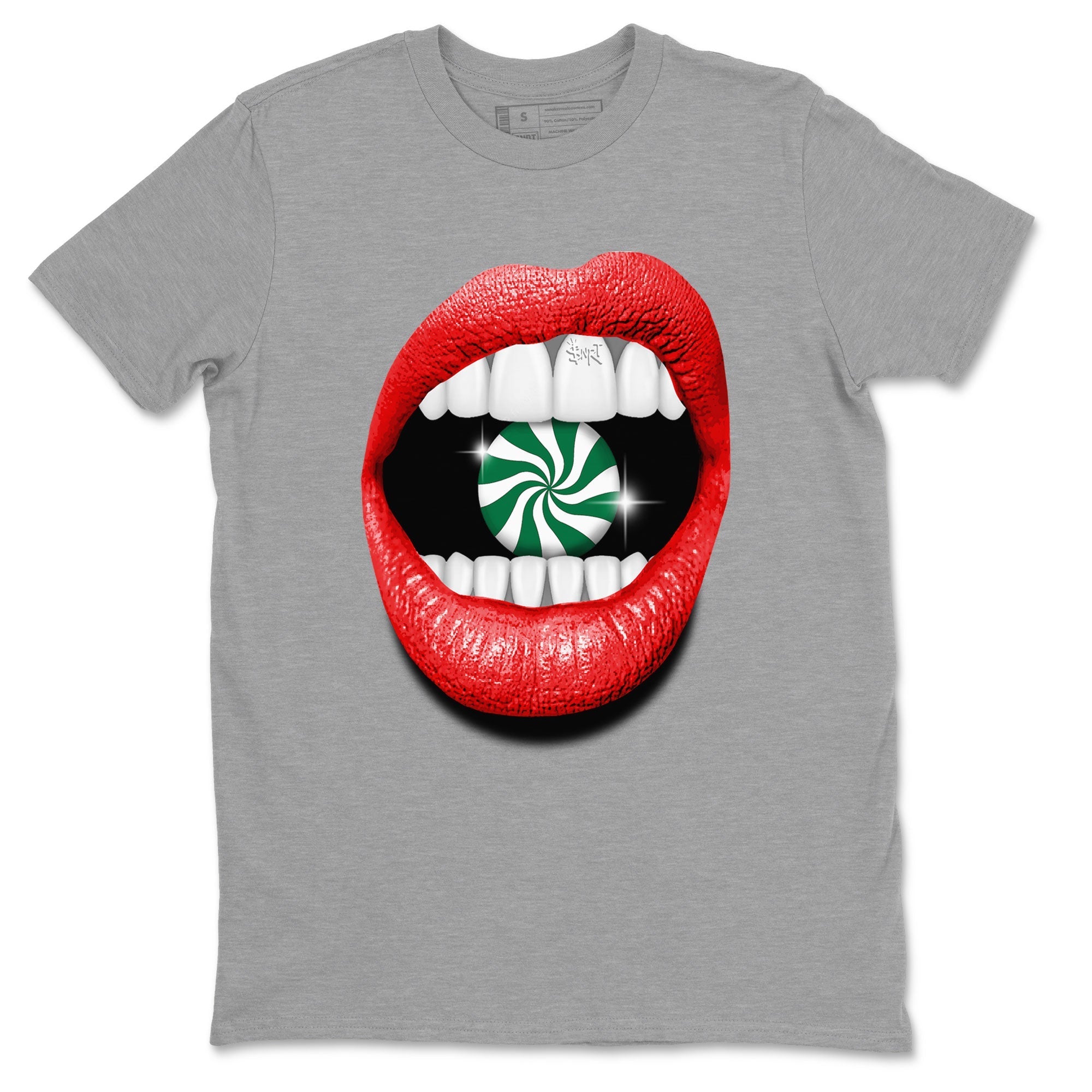 Air Jordan 2 Christmas shirt to match jordans Lips Diamond holiday christmas sneaker match tees AJ2 Low Christmas Drip Gear Zone Unisex Heather Grey 2 T-Shirt