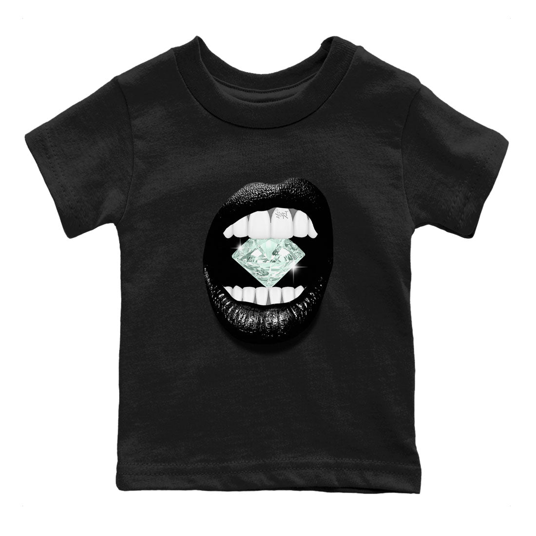 3s Green Glow shirt to match jordans Lips Diamond sneaker tees Air Jordan 3 Green Glow Drip Gear Zone baby toddler Black 2 cotton Shirt