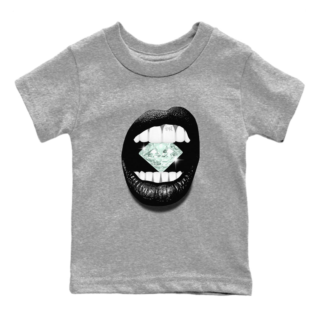 3s Green Glow shirt to match jordans Lips Diamond sneaker tees Air Jordan 3 Green Glow Drip Gear Zone baby toddler Heather Grey 2 cotton Shirt