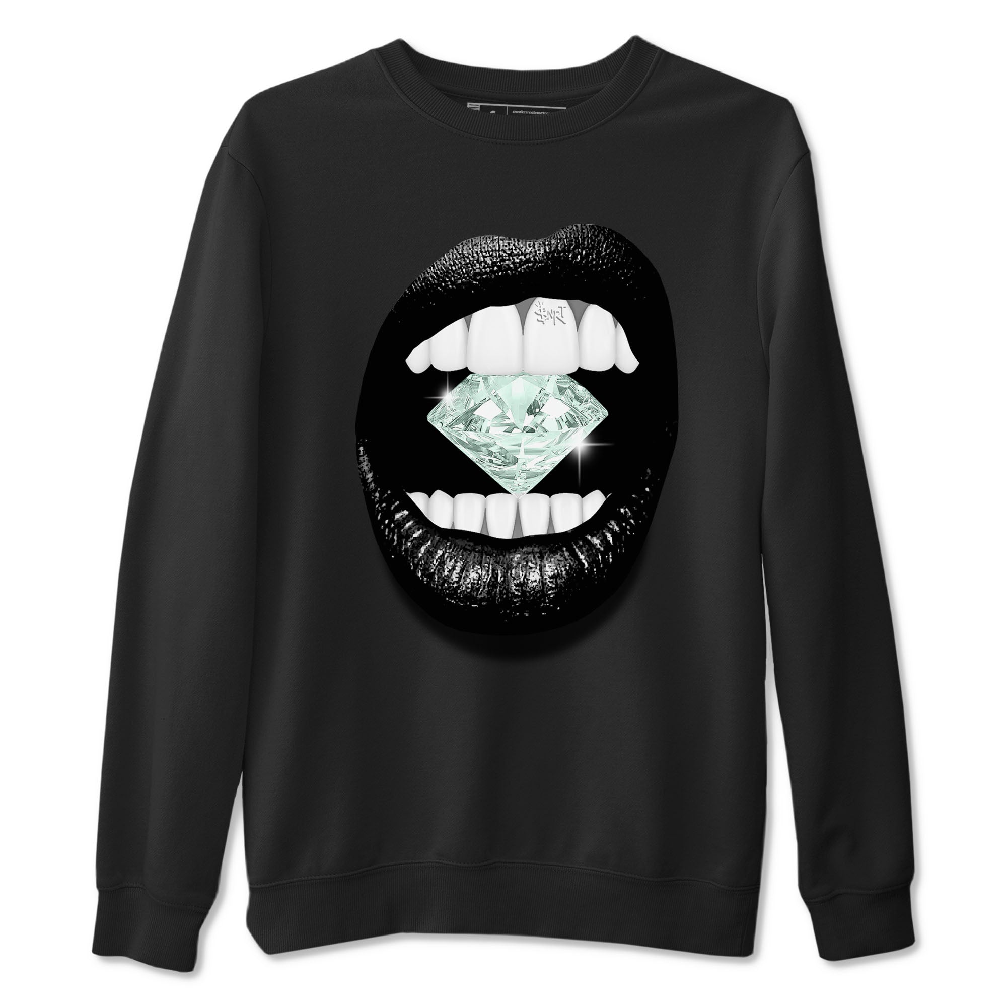 3s Green Glow shirt to match jordans Lips Diamond sneaker tees Air Jordan 3 Green Glow Drip Gear Zone unisex cotton Black 2 crew neck shirt