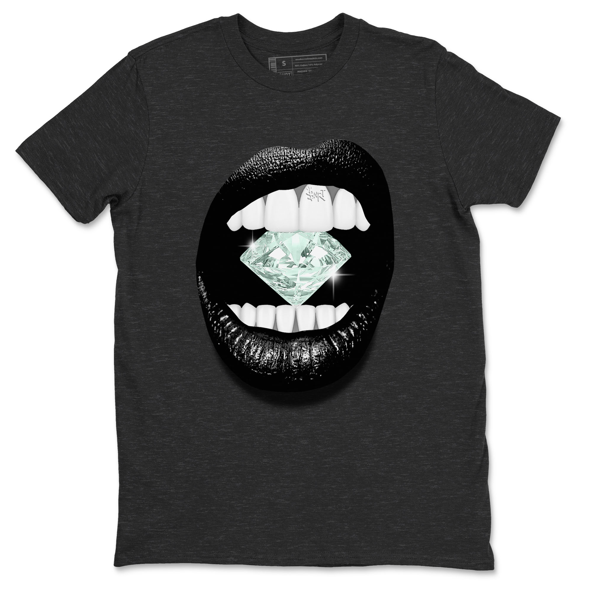 3s Green Glow shirt to match jordans Lips Diamond sneaker tees Air Jordan 3 Green Glow Drip Gear Zone unisex cotton Charcoal Heather 2 crew neck shirt