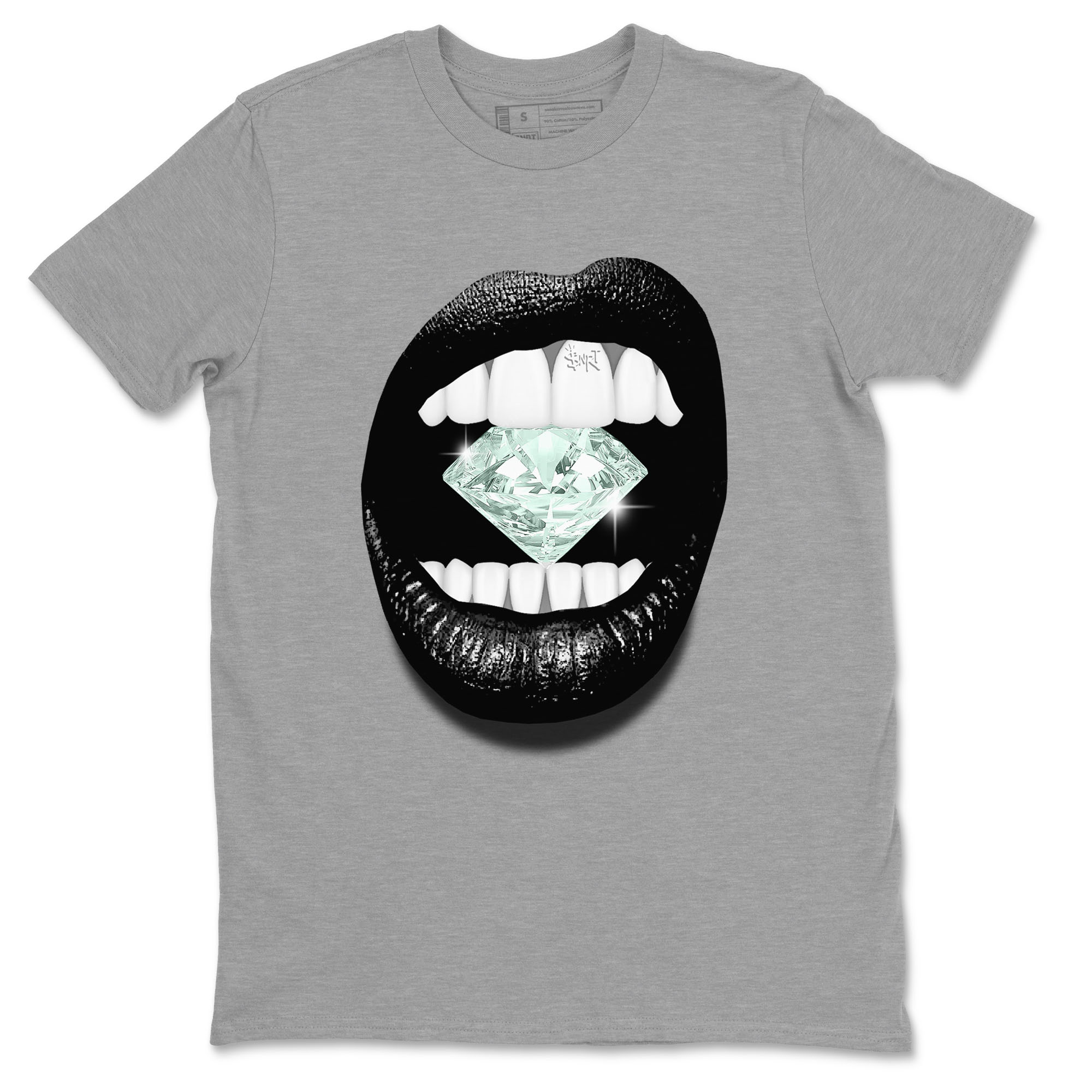 3s Green Glow shirt to match jordans Lips Diamond sneaker tees Air Jordan 3 Green Glow Drip Gear Zone unisex cotton Heather Grey 2 crew neck shirt