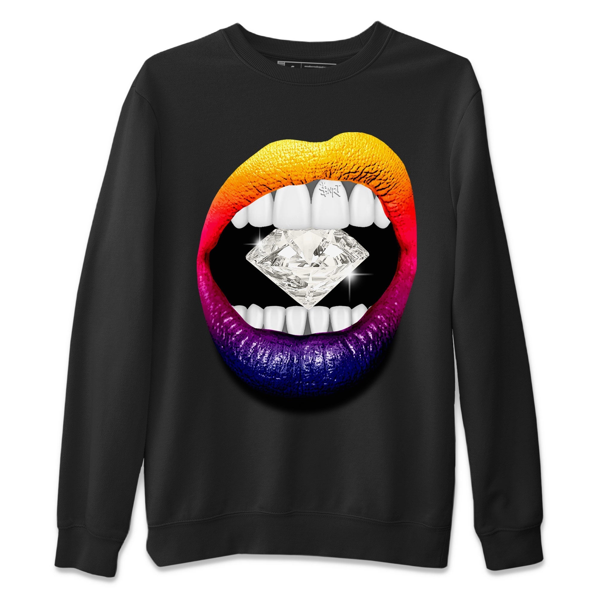 Air Jordan 3 X J Balvin shirt to match jordans Lips Diamond Streetwear Sneaker Shirt Air Jordan 3 X J Balvin Drip Gear Zone Sneaker Matching Clothing LGBT Pride T-Shirt Unisex Black 2 T-Shirt