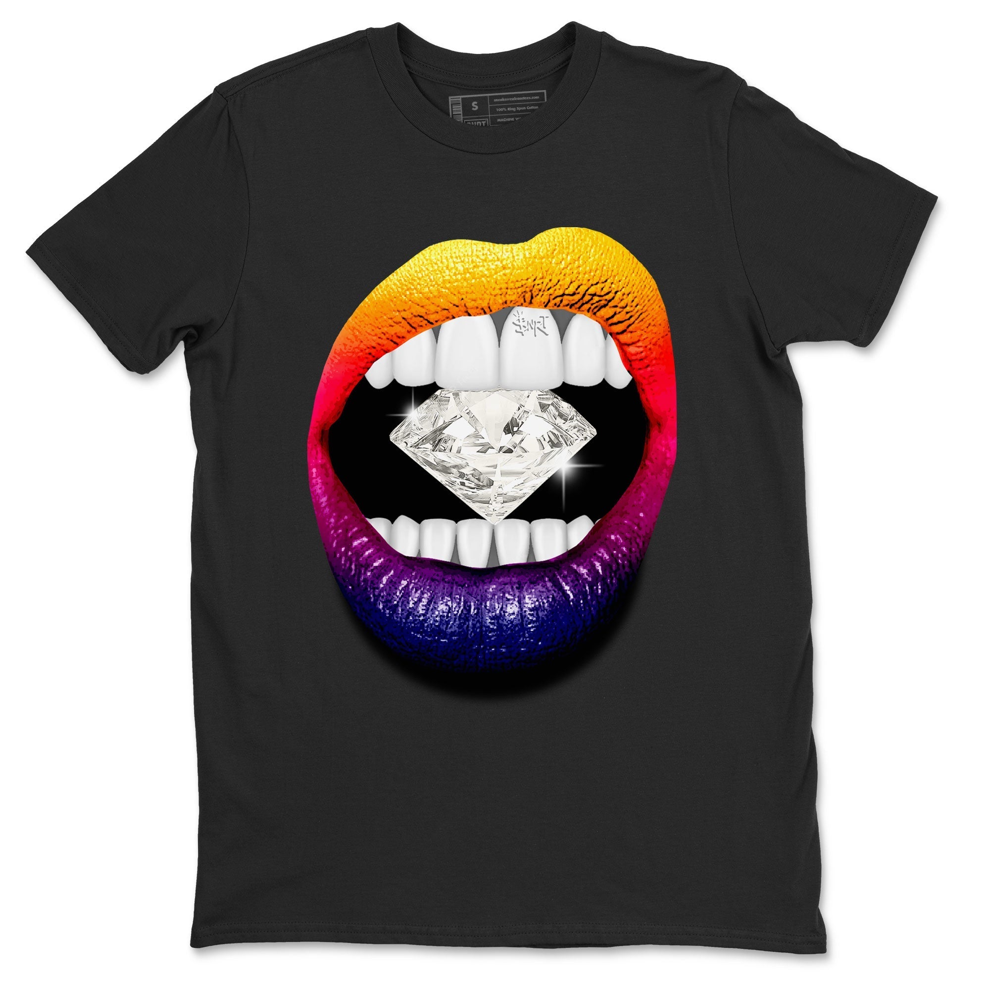Air Jordan 3 X J Balvin shirt to match jordans Lips Diamond Streetwear Sneaker Shirt Air Jordan 3 X J Balvin Drip Gear Zone Sneaker Matching Clothing LGBT Pride T-Shirt Unisex Black 2 T-Shirt