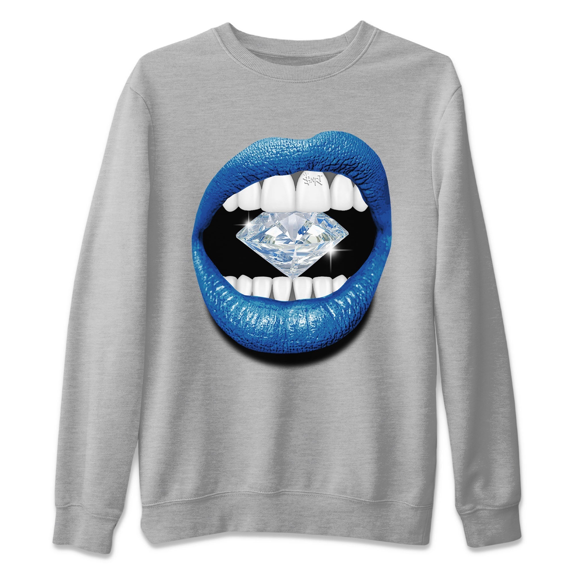 Air Jordan 3 Wizards Sneaker Match Tees Lips Diamond Streetwear Sneaker Shirt Air Jordan 3 Retro Wizards Tees Unisex Shirts Heather Grey 2